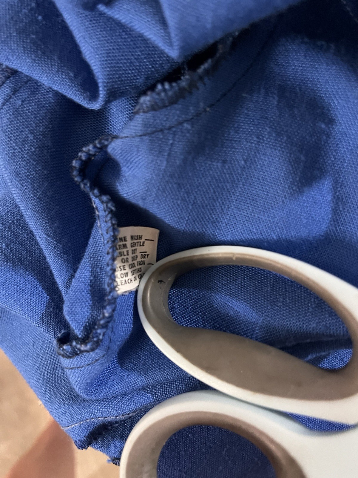 RT II Blue Vintage Linen Collared Short Blazer LS Women’s Business Casual Sz S