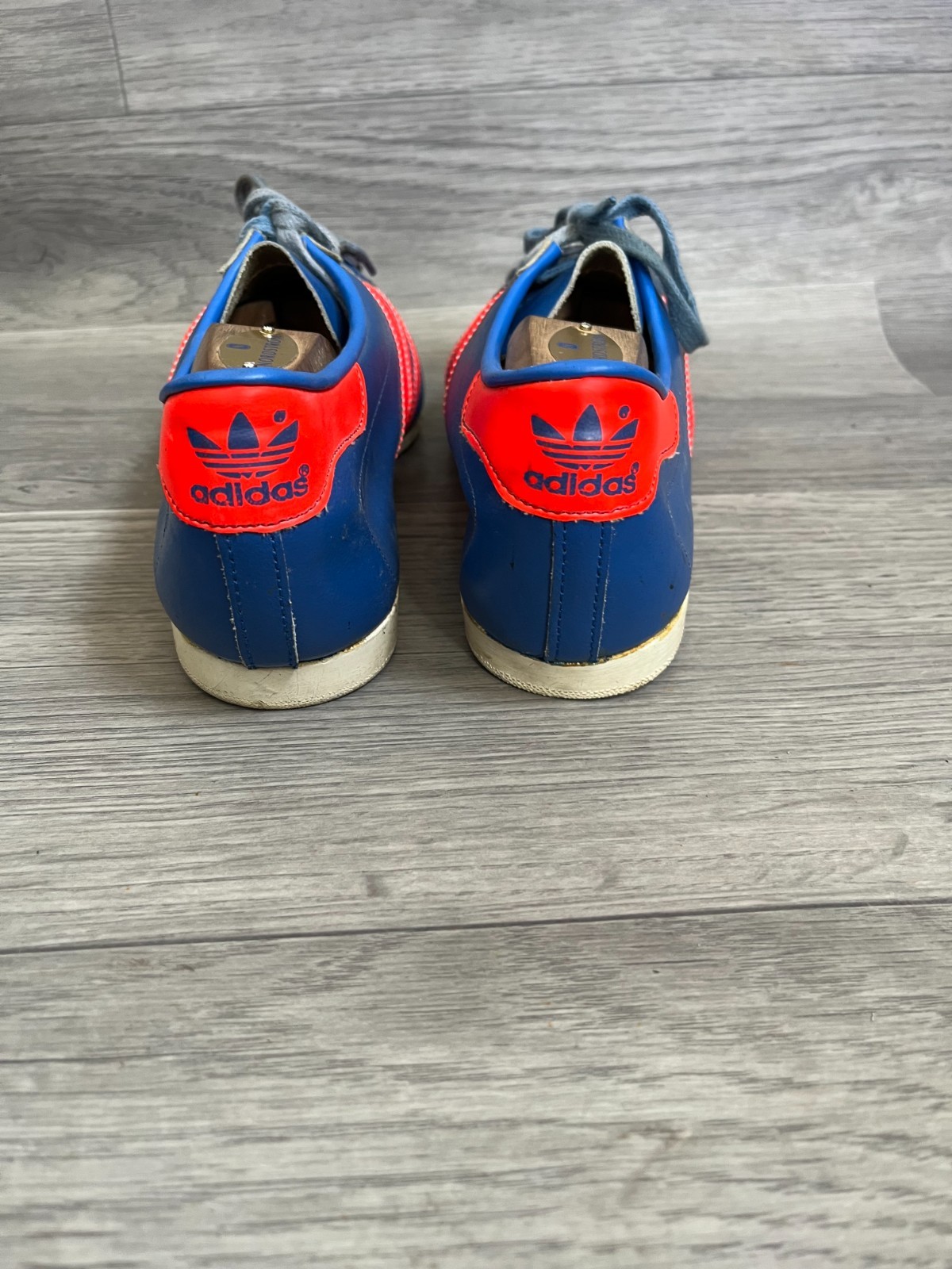 Vintage 70’s Adidas PARIS blue low top sneakers sz 8.5 MADE IN ROMANIA