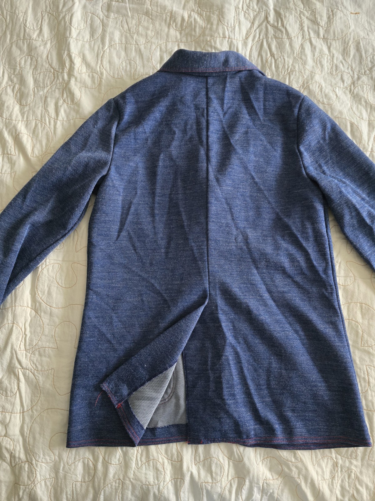 Vtg 70’s JC Penney Fashions Blue Blazer Top Button Up Jacket Womens Large