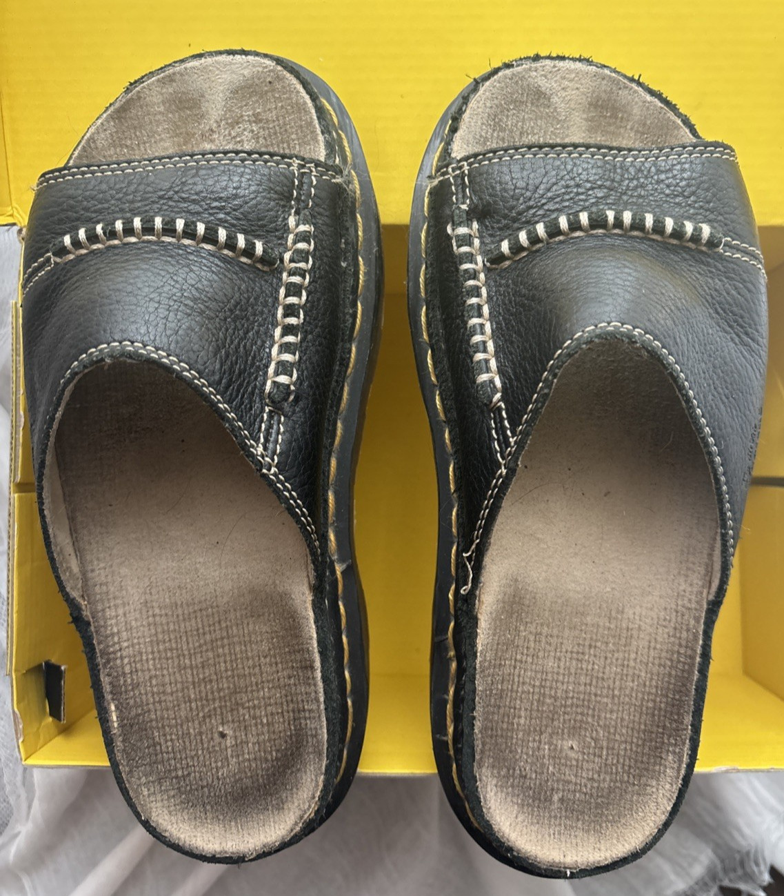 Vintage Dr. Martens 9A70 Sandals Black Leather US 7 EU 38 Y2K 90s Original Box