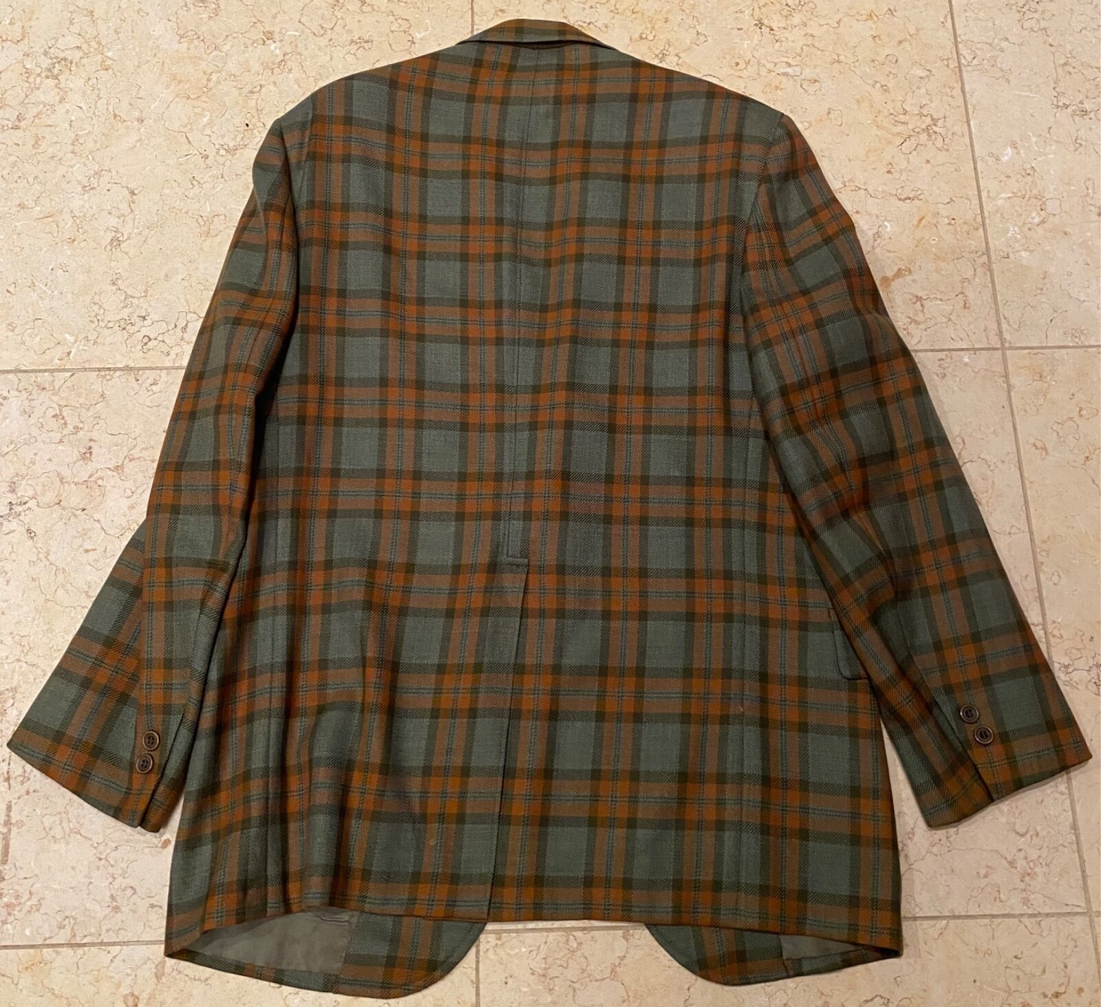 Vintage 70’s Eldridge by Harry Rothman Plaid Wool Blazer Size 41 Made in USA