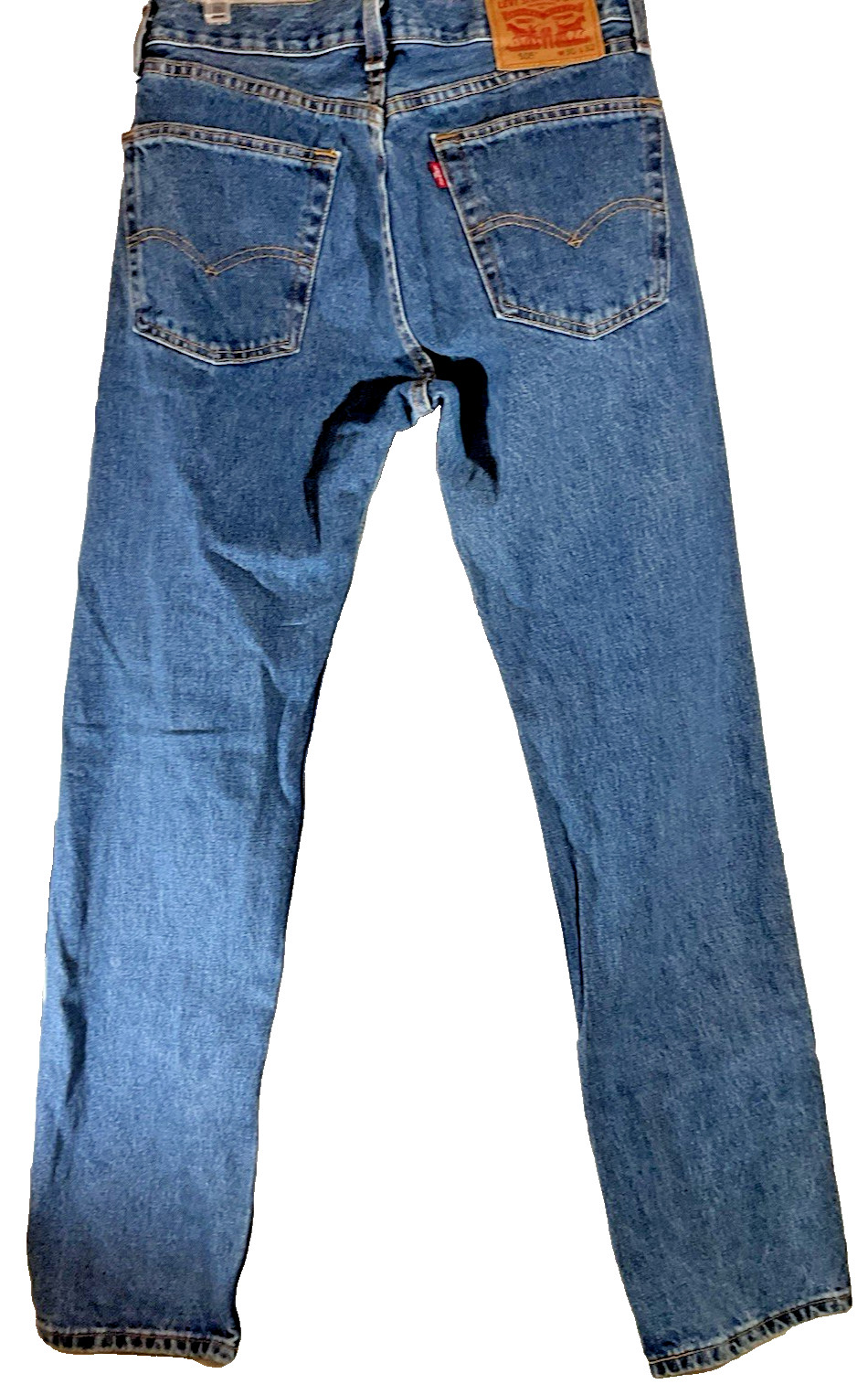Men’s Levi’s 505 Jeans 36×30 Orange Tag Blue Regular Fit Straight Leg Vintage