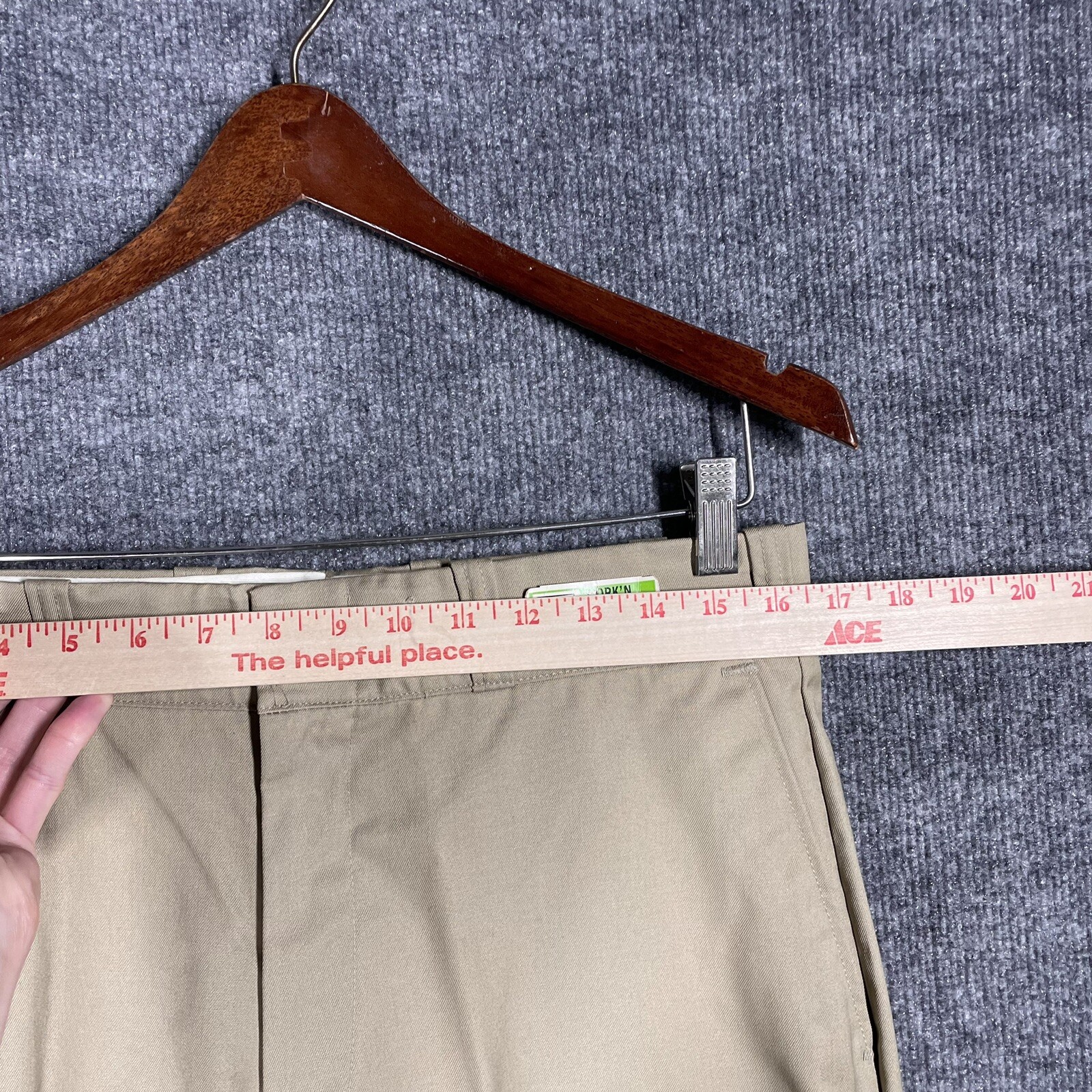 NOS VINTAGE 70s Sears Work Leisure Pants Regular Perma-Prest 33×28 Beige Khaki