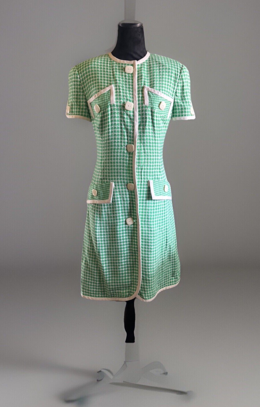 80s Vintage BILL BLASS Retro 50s House Dress.so Nice! Size 10