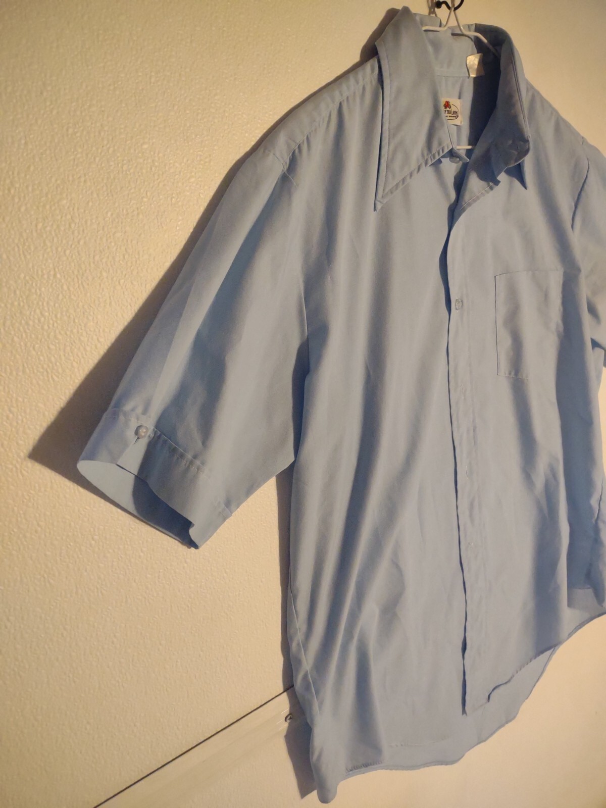 Vintage Bowling Shirt Fruit of the Loom Casual Button Up Dagger Collar Large