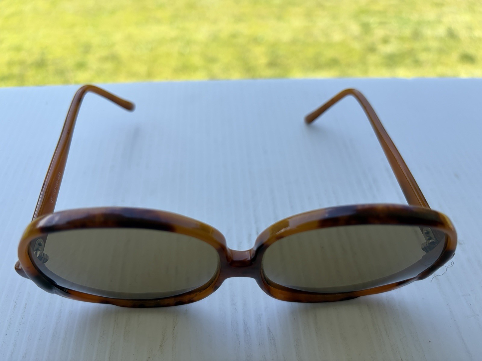 vtg Oversized Sunglasses Tortoise Shell Lucite – Japan 461 Retro Mod
