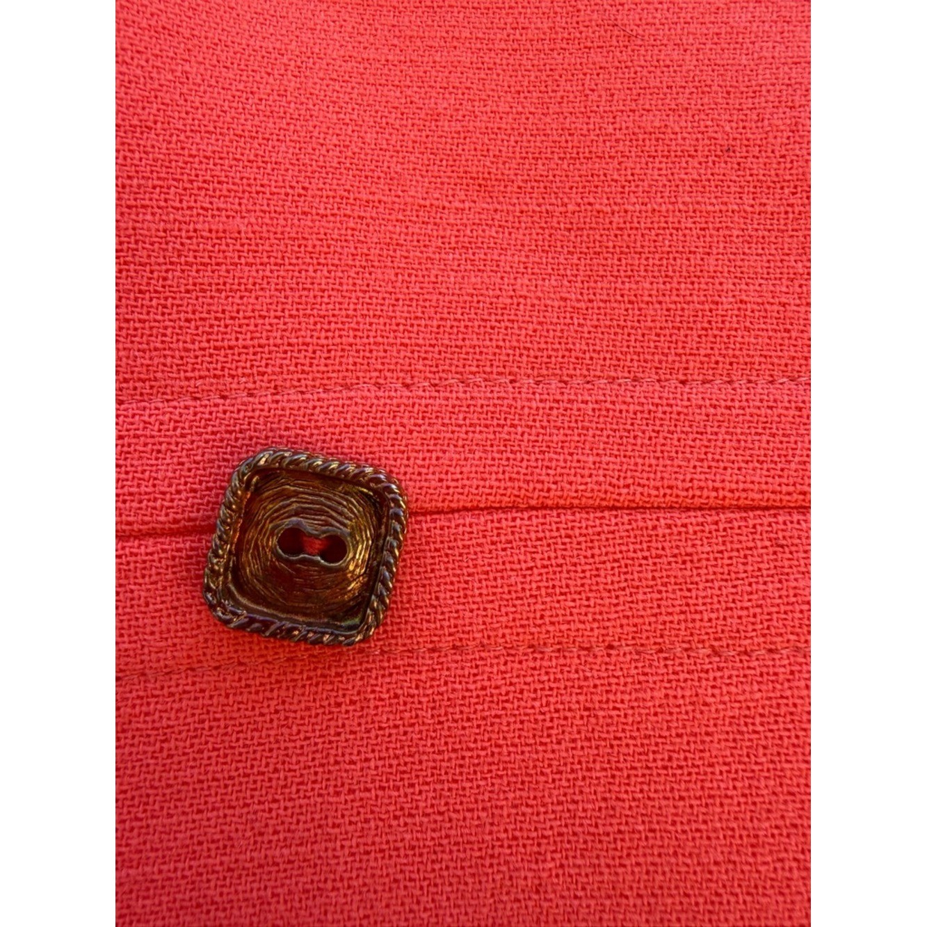 Rizik Bros DC Women’s Coral Double Breasted Vintage Coat: 1960’s to early 70’s