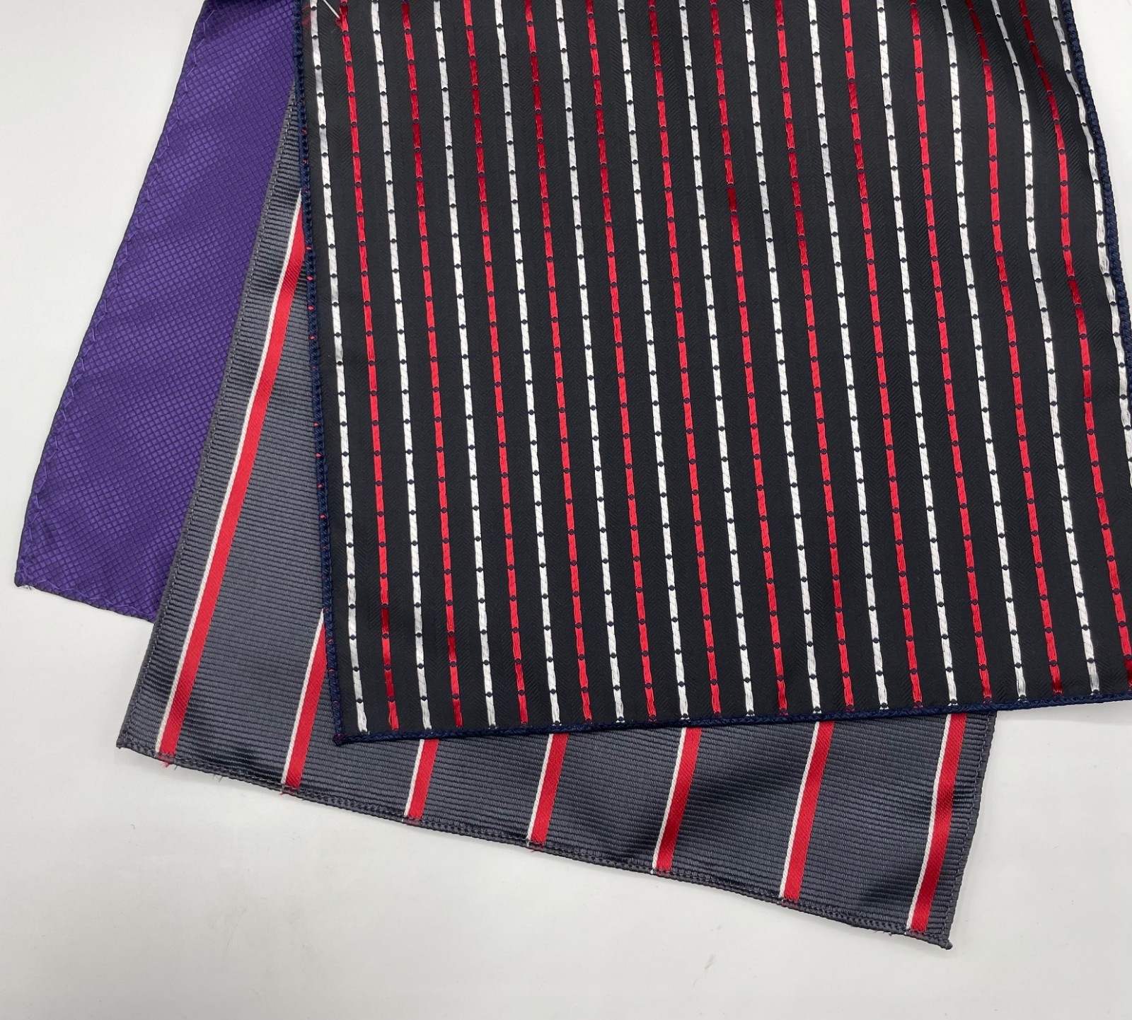 THREE Men’s Polyester Pocket Square ~ Assorted ~ NEW MSRP: $35.
