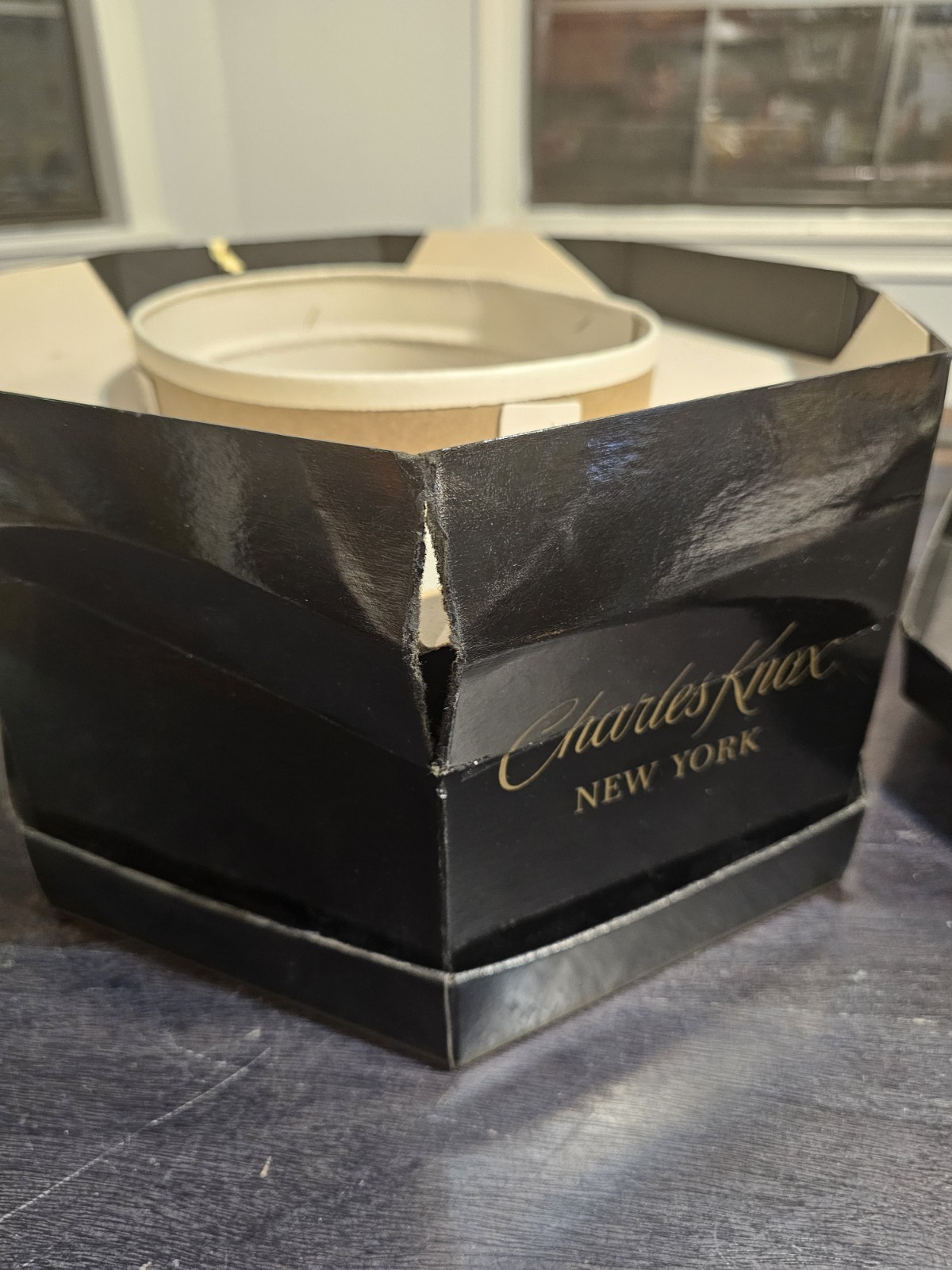 Vintage Charles Knox New York Hat Box.
