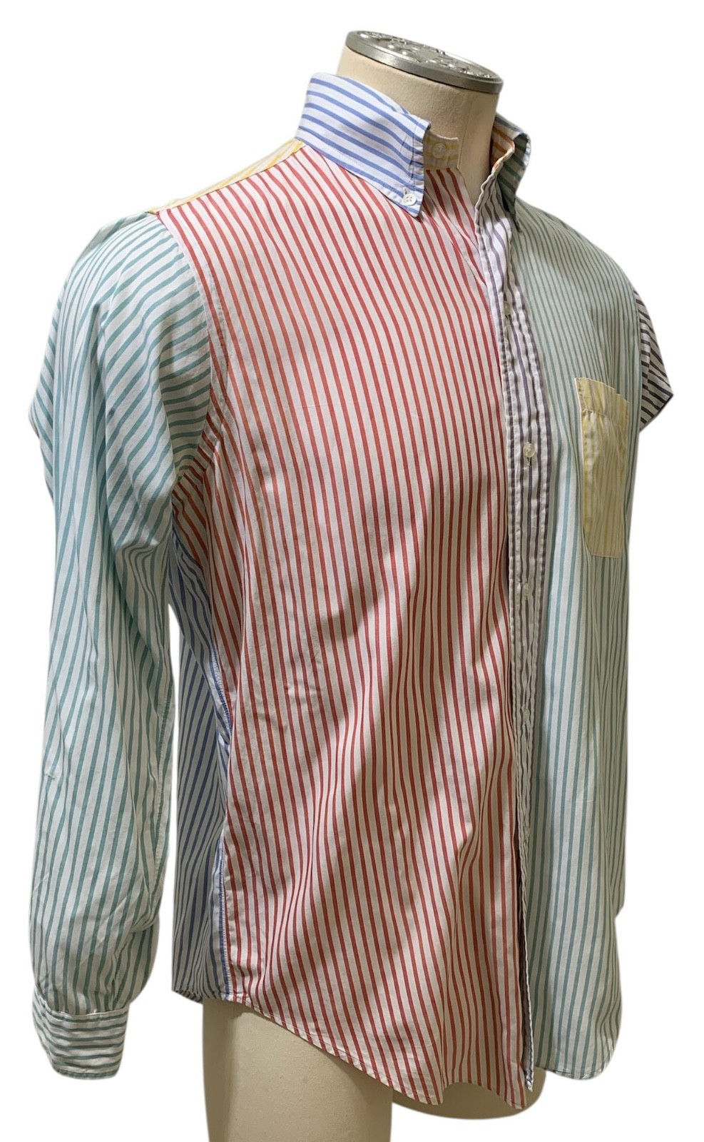 BROOKS BROTHERS Makers Vintage 80s LS Stripe “Fun Shirt” Size 15 1/2-R (M) USA