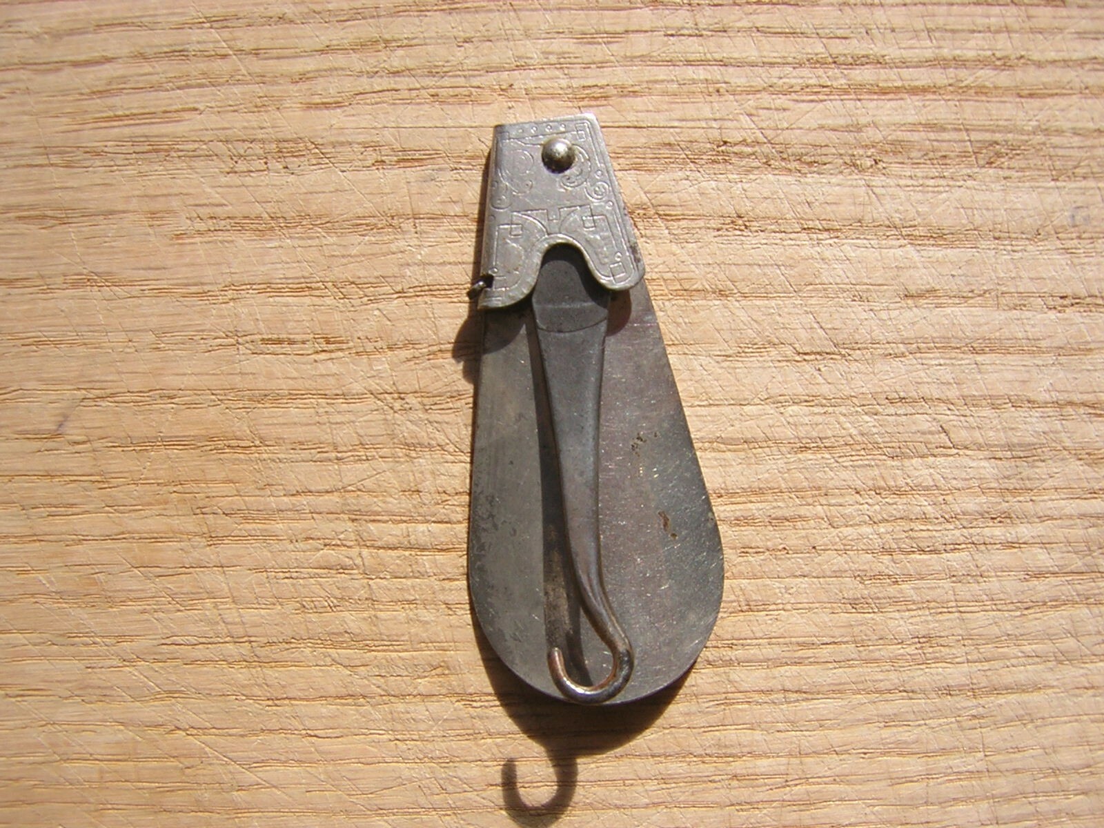 Vintage – Metal Milady’s Shoe Horn With Buttonhook – Petty’s Bootery Pittsburgh
