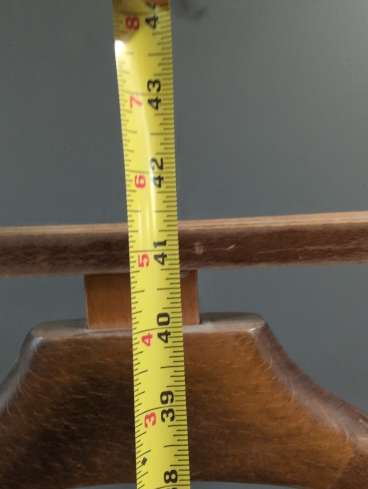 VTG Wood Butler Valet Floor Stand 41 Inches tall, 19 Inches Wide At Top