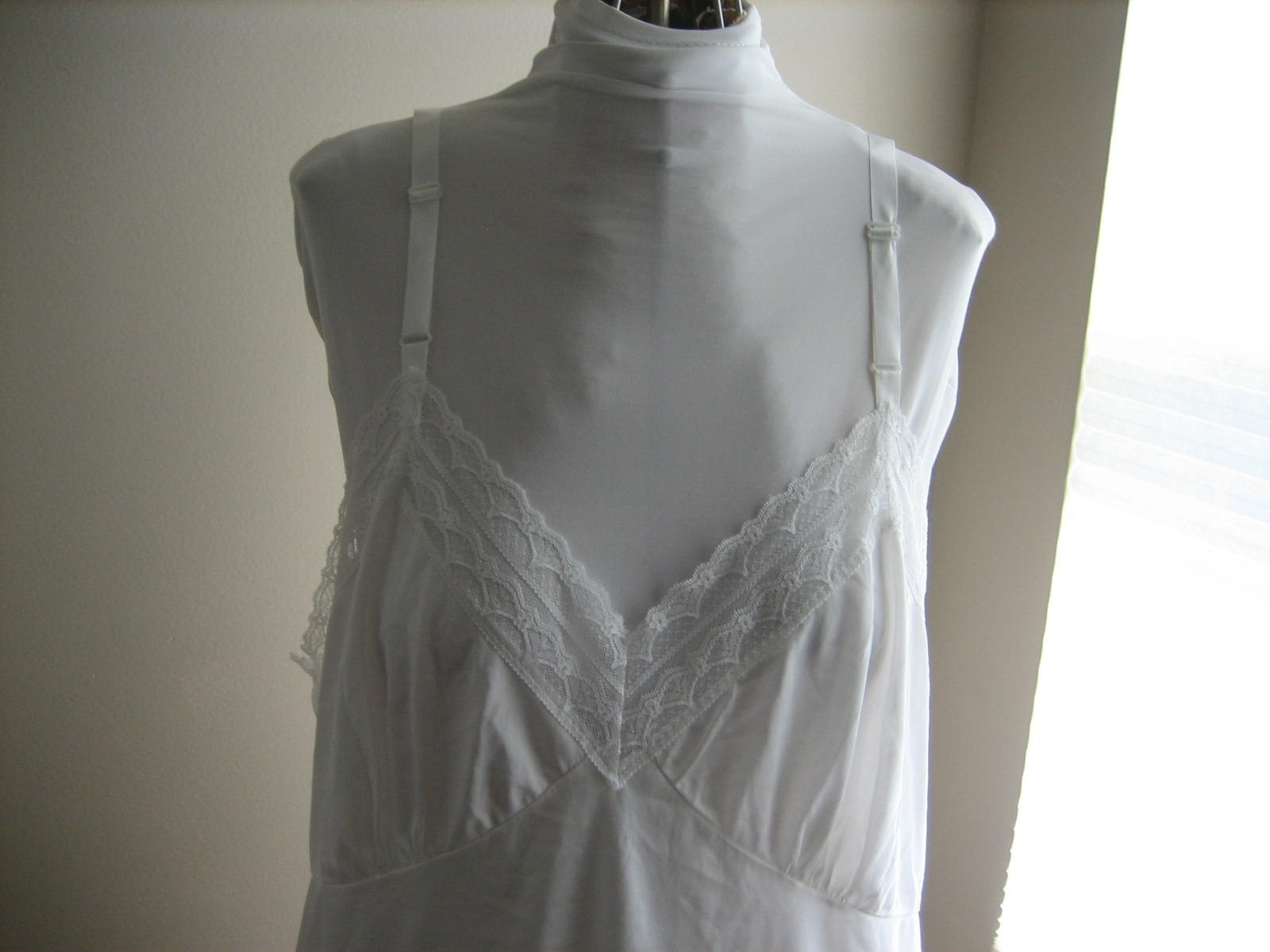 SLIPERFECTION Nylon Full Slip, Lace Trim, Cut To Length – Size 48 – USA