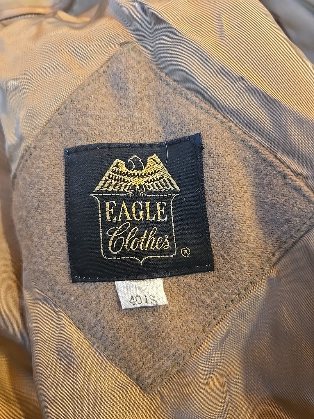 Vintage Eagle Clothes Trench Coat Romania, 40 Short, Removable Wool Liner