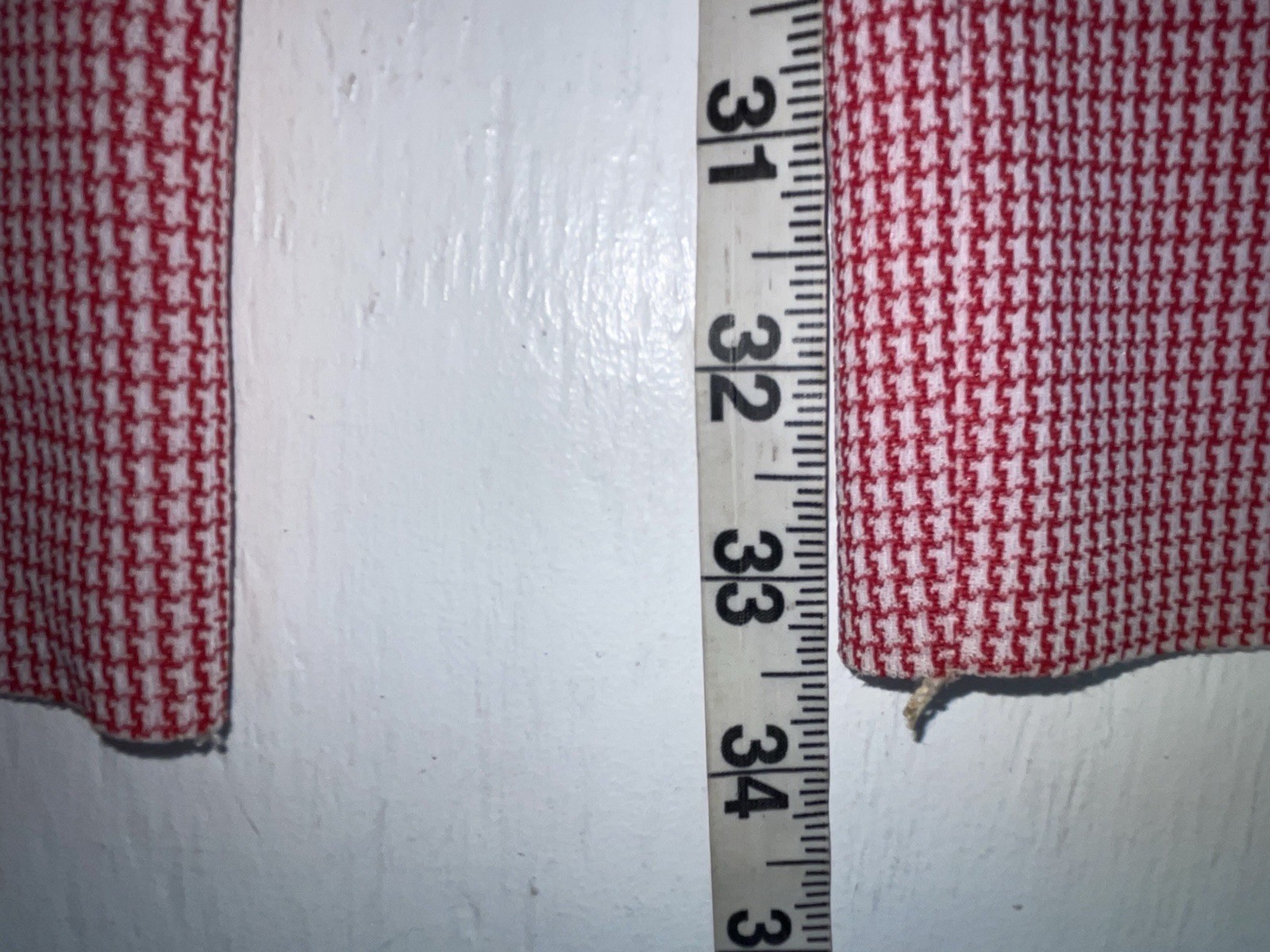 New Vintage Red Checkered Dickson Jenkins Polyester Pants #534 VV-71