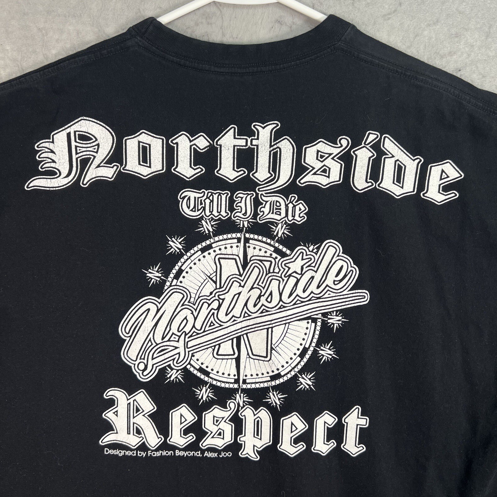 Vintage 2000s Y2K Northside Till I Die Respect Hip Hop T Shirt Adult 3XL Black
