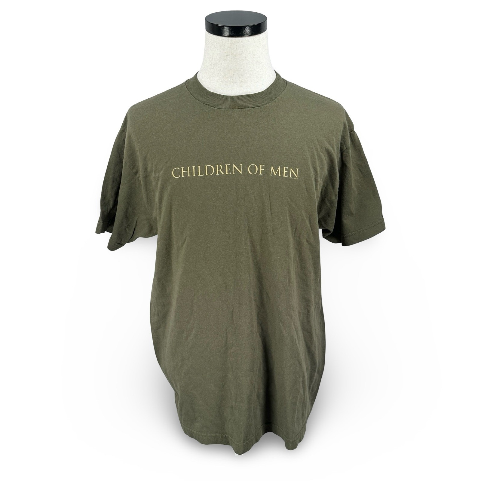 Vintage Children of Men Marvel Movie Promo T-Shirt 2006 Green Mens Large Tee