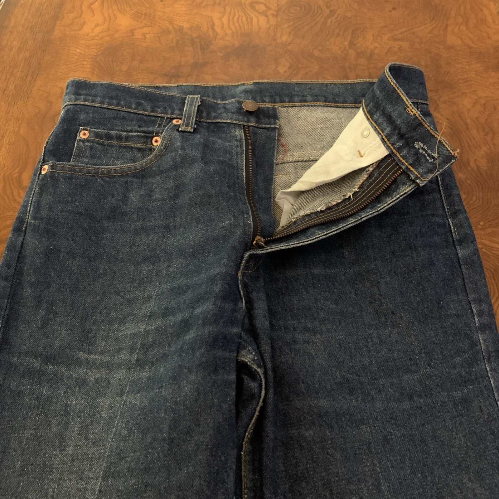 Vintage Levi’s Men’s 1988 517 Blue Jeans 32×33 Made USA Red Tab Red Bat Wing Tag