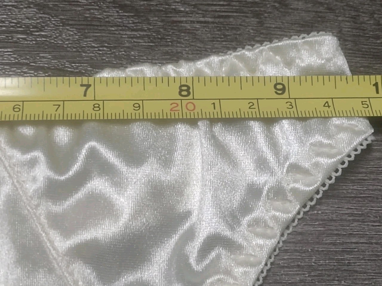 Vtg NWT Second Skin Thong Panty Shimmerine Ivory Val Mar Size Small 5