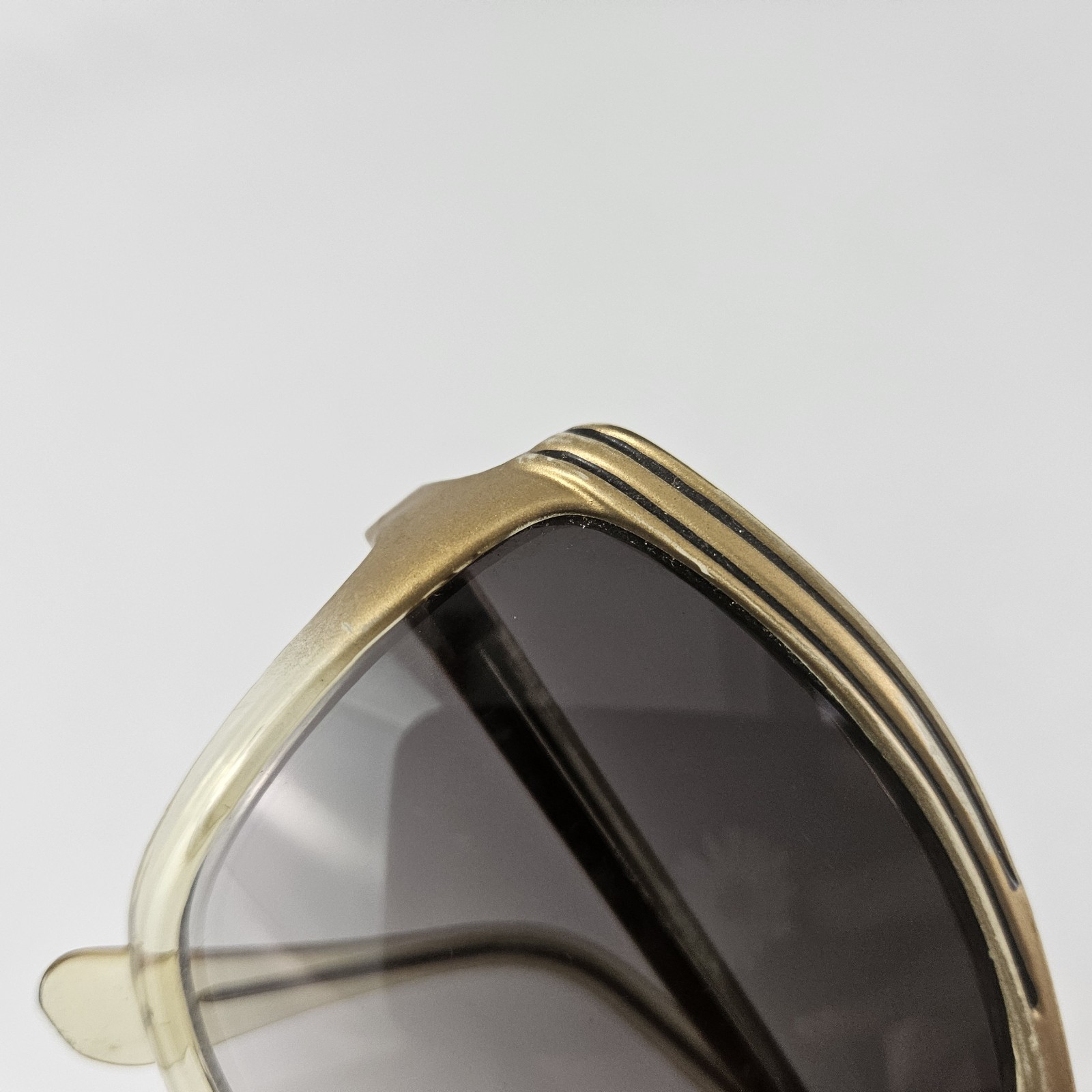 Cool Ray Sunglasses Oversized Clear Gold Butterfly Retro 1980’s Vintage
