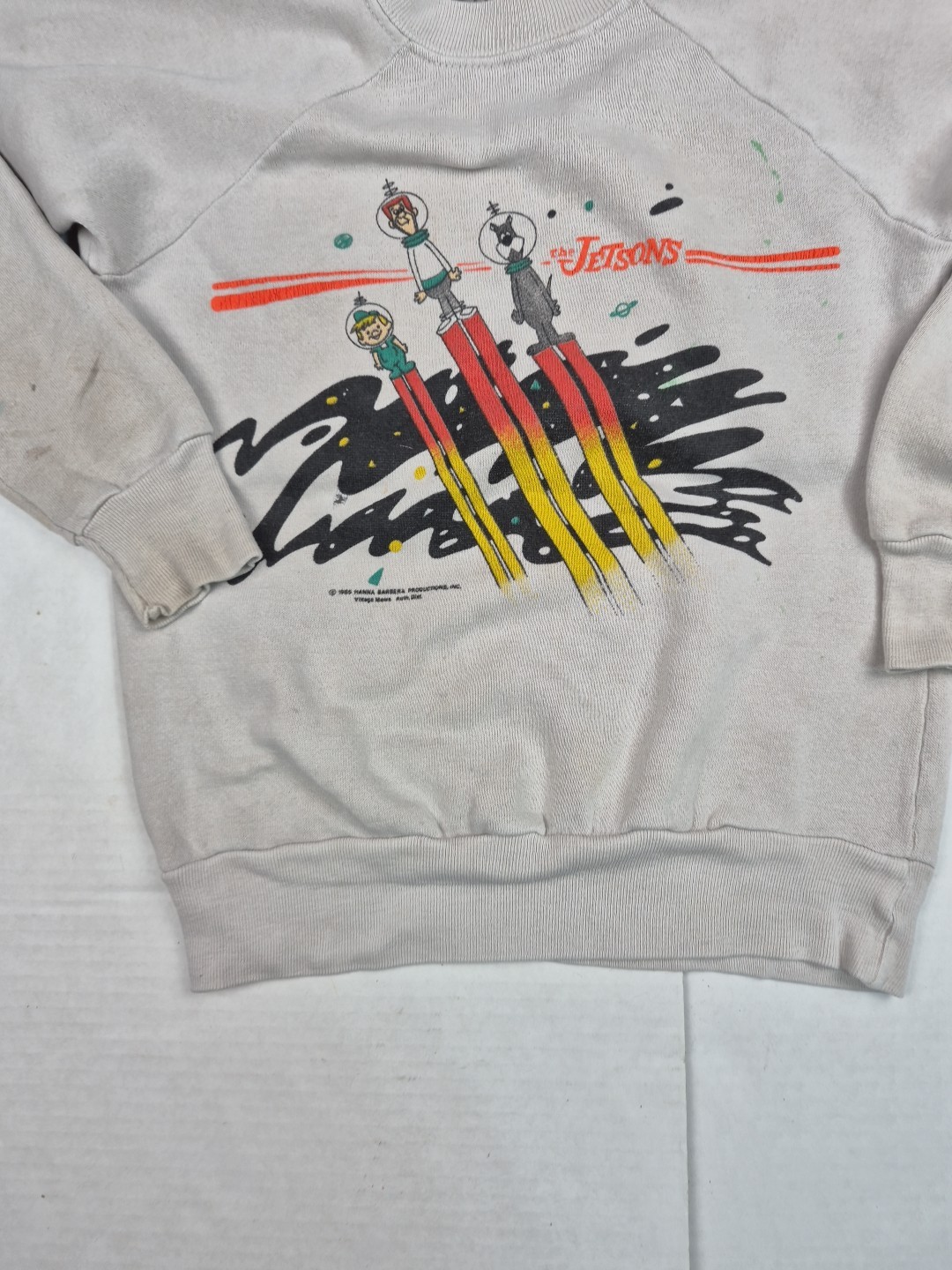 Vintage Jetsons Shirt HANNA BARBERA Kids 14/16 Made in USA 1985 Sweatshirt READ