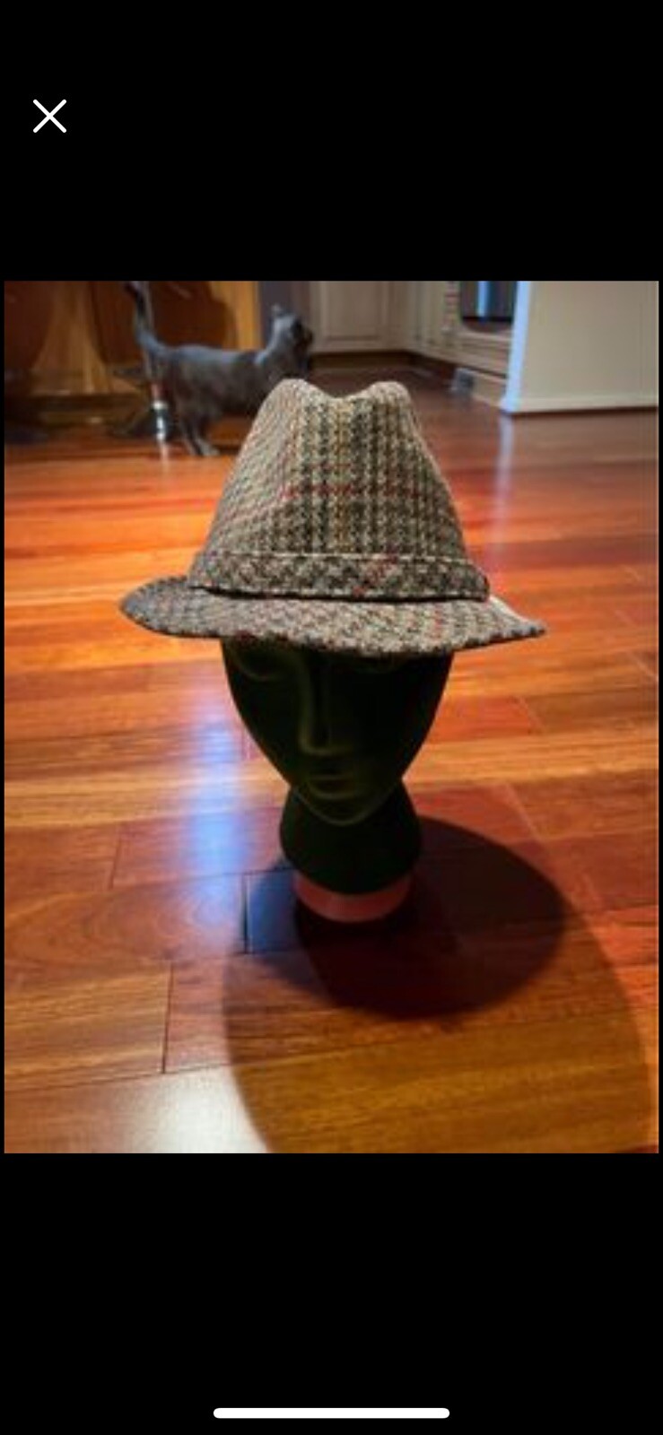 Vintage Luton International Wool Blend Hat Size M Made in Korea.