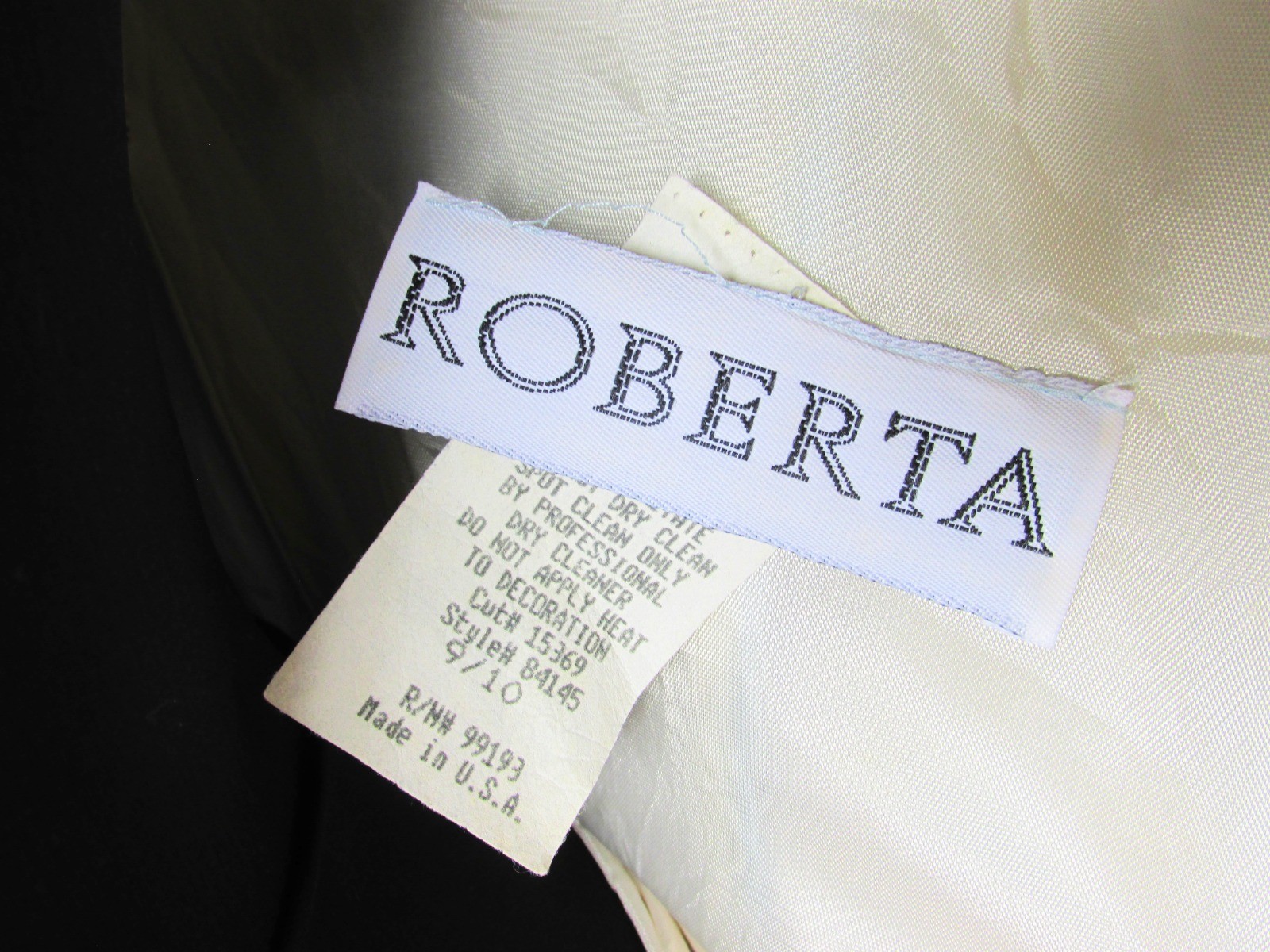 Vintage ROBERTA Pale Blue Corset Bodice Prom Gown Dress Special Occasion SZ 9/10