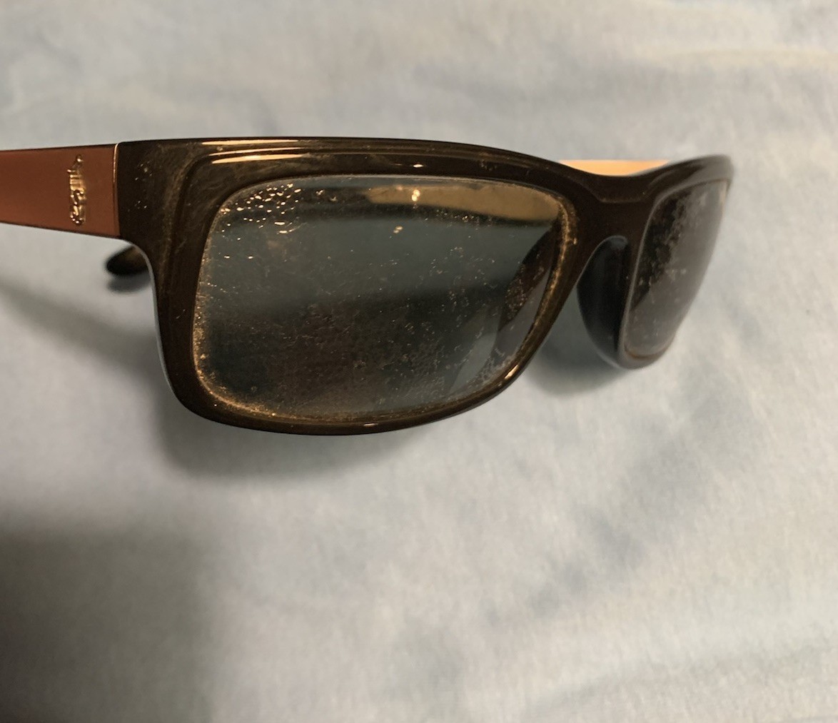 RALPH LAUREN Made in Italy Square Sunglasses Black Metal POLO 4059 5001/71 58◻︎1