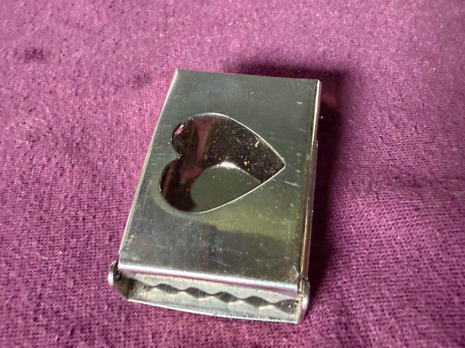 Vintage US military LOVE Issue ALCO BKL’N NY Silver Belt Buckle HEART Collection