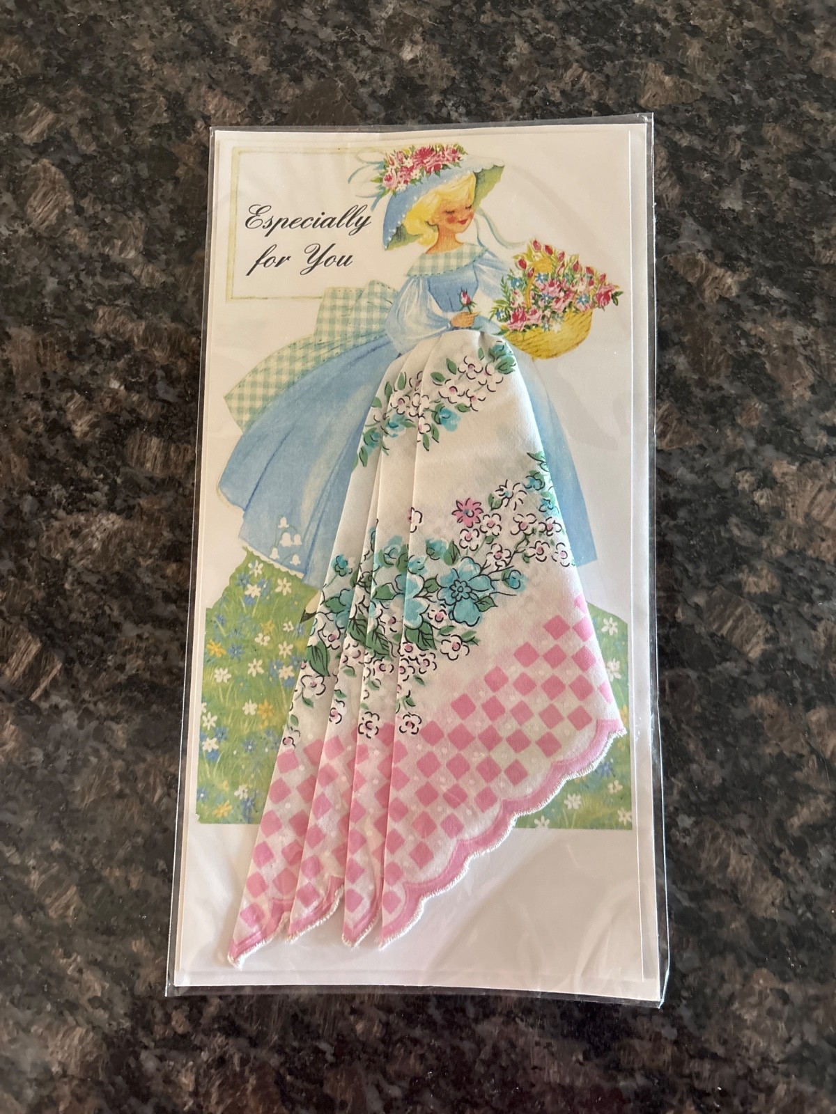 LuRay Especially For You Hankie Card Mailable Handkerchief Keepsake