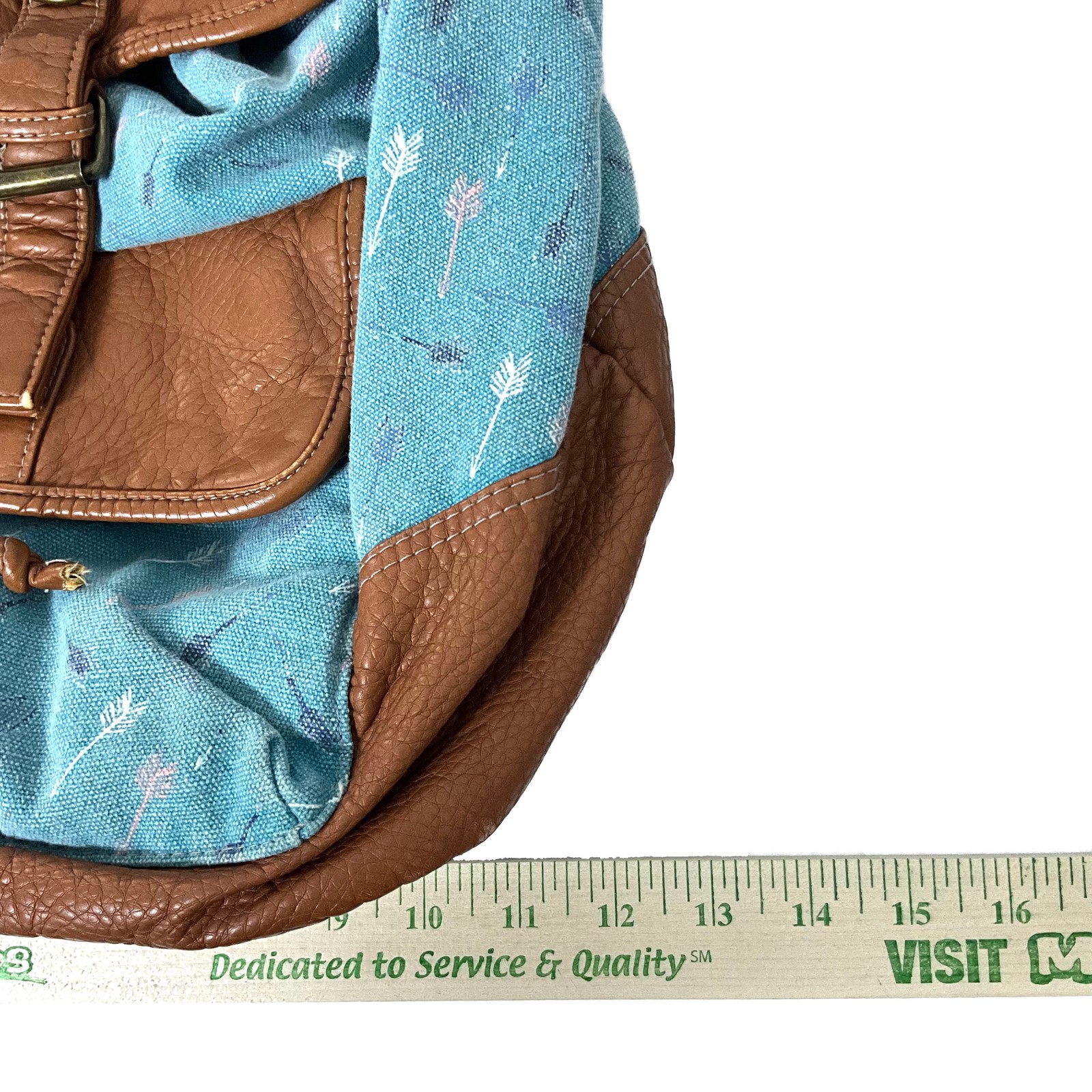 Vintage Wall Flower Arrow Outdoor Backpack: 90s, Y2K