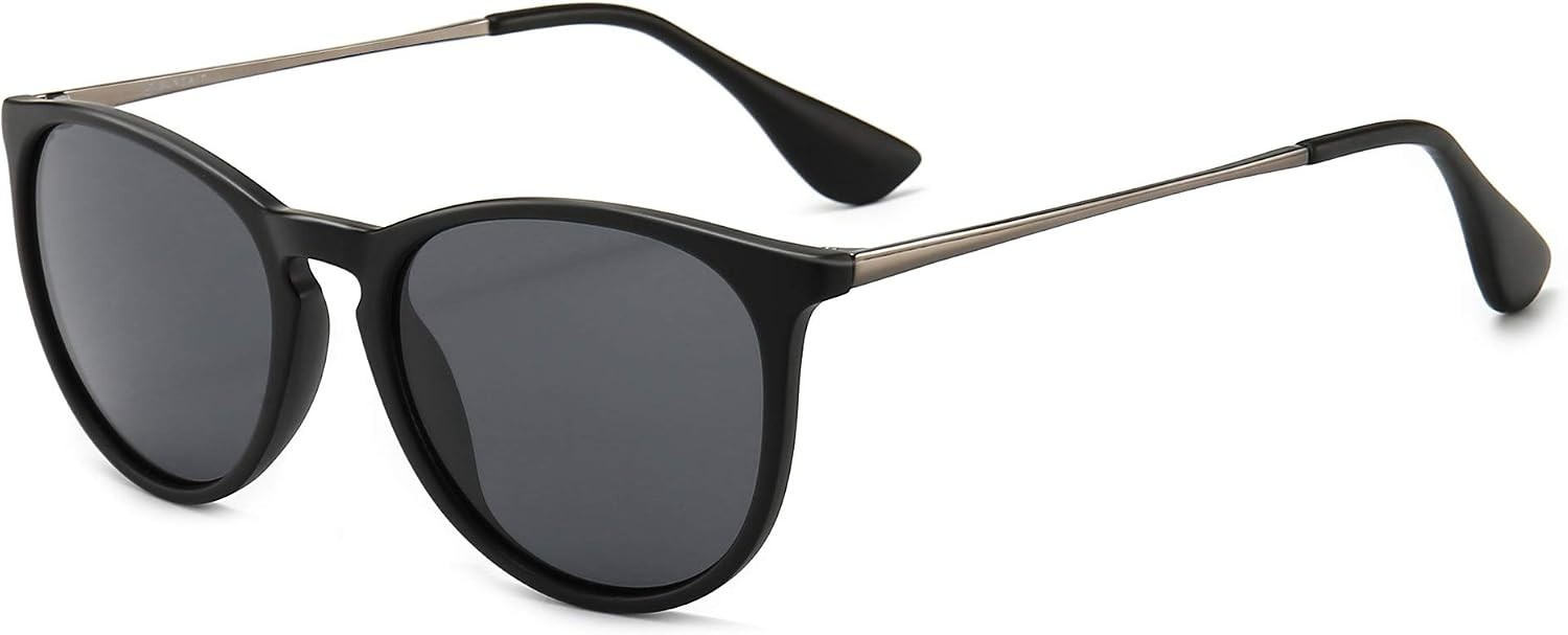 All-Day Comfort Vintage Round Sunglasses with Polarized Lenses – UV400 Safety