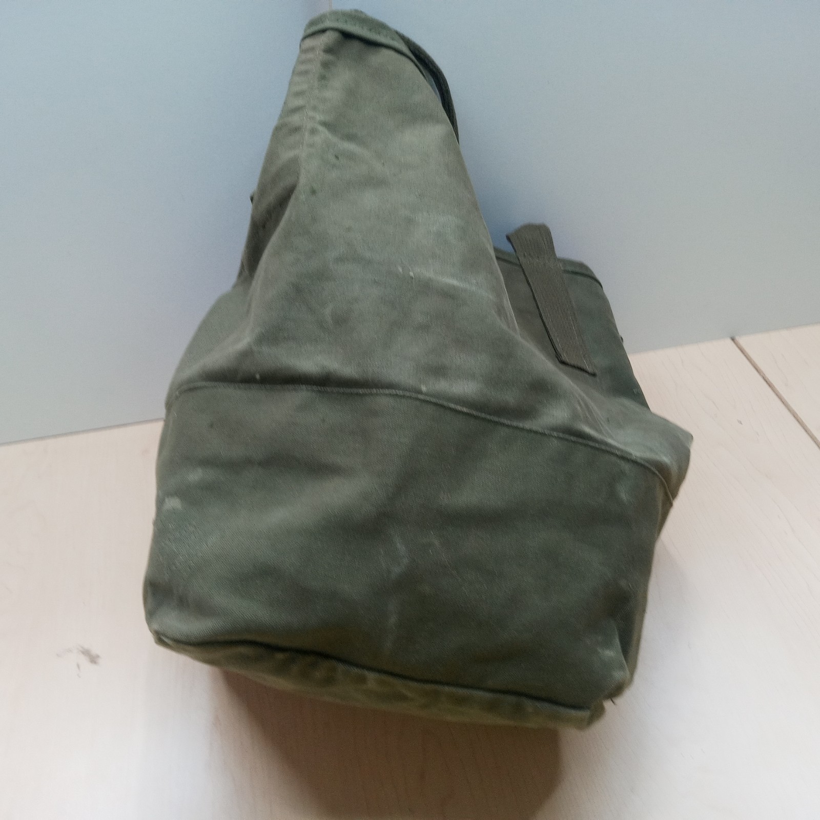 Vintage US Upcyled Duffle Bag Tote Coal Bag made with Retired US Military Duffle