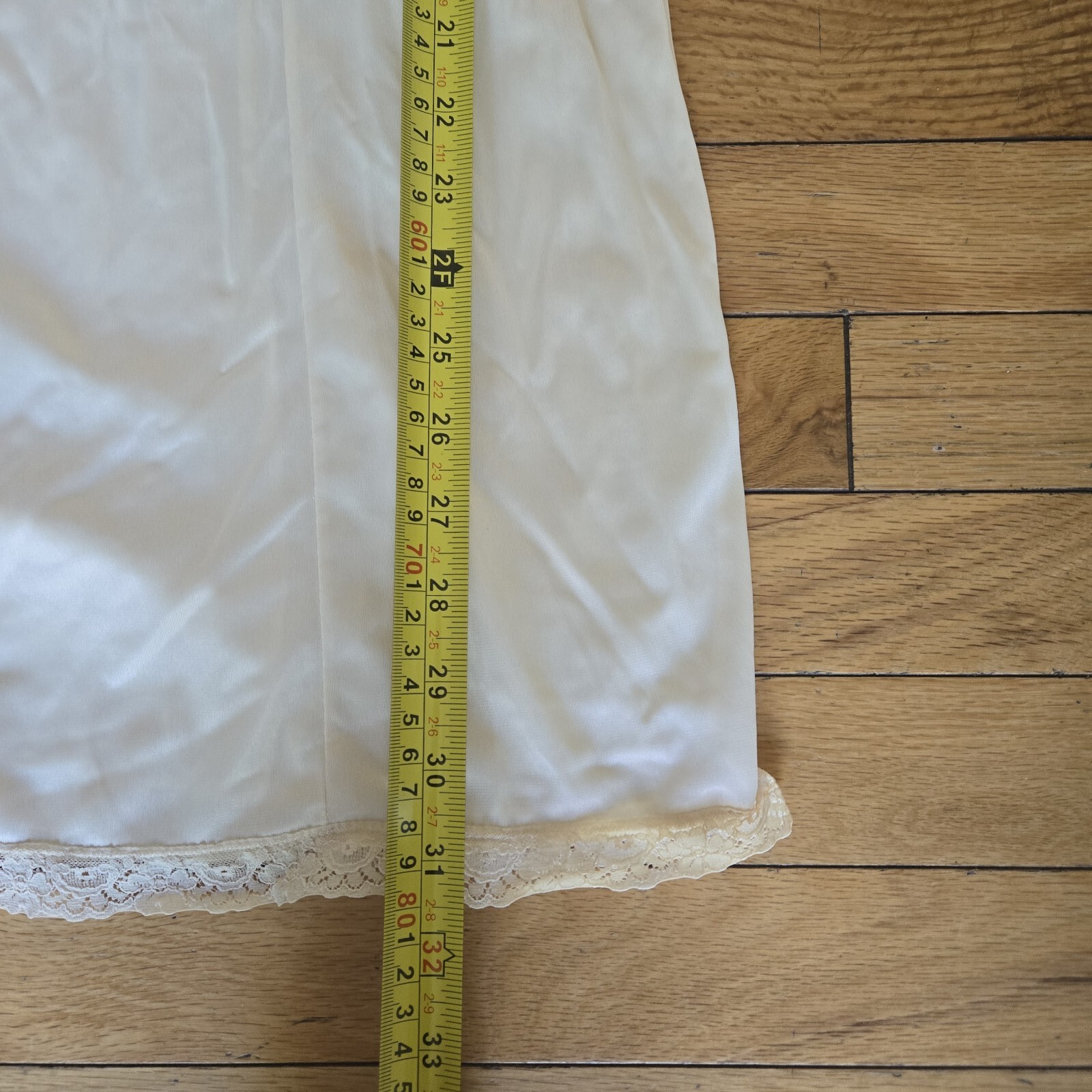 Wondermaid Slip Dress Lingerie Lacy Ivory Non Cling Sz 36 Union Made