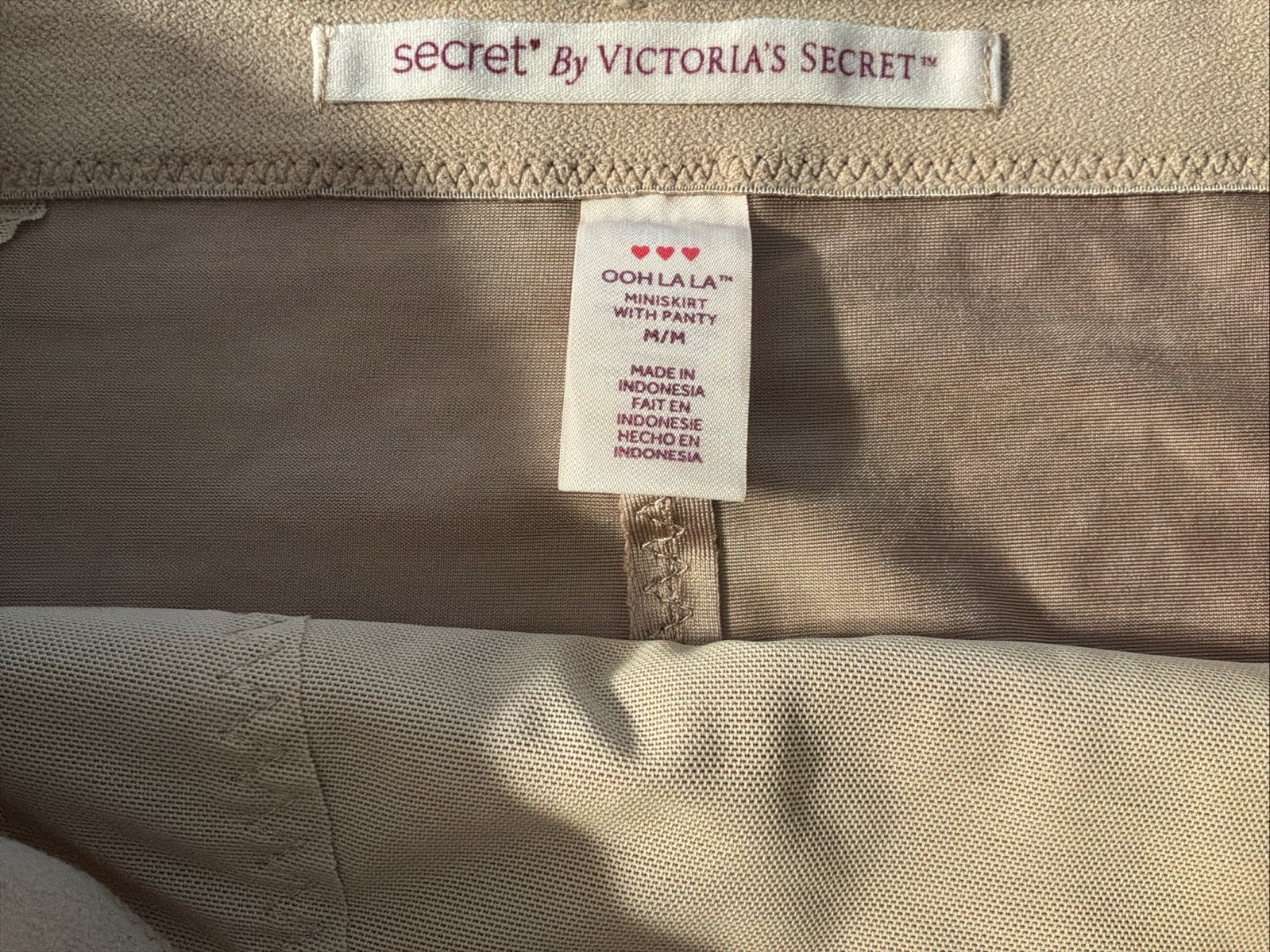 Vintage~Secret By Victoria’s Secret OHH-LA LA MINISKIRT W/PANTY SHAPER Size M
