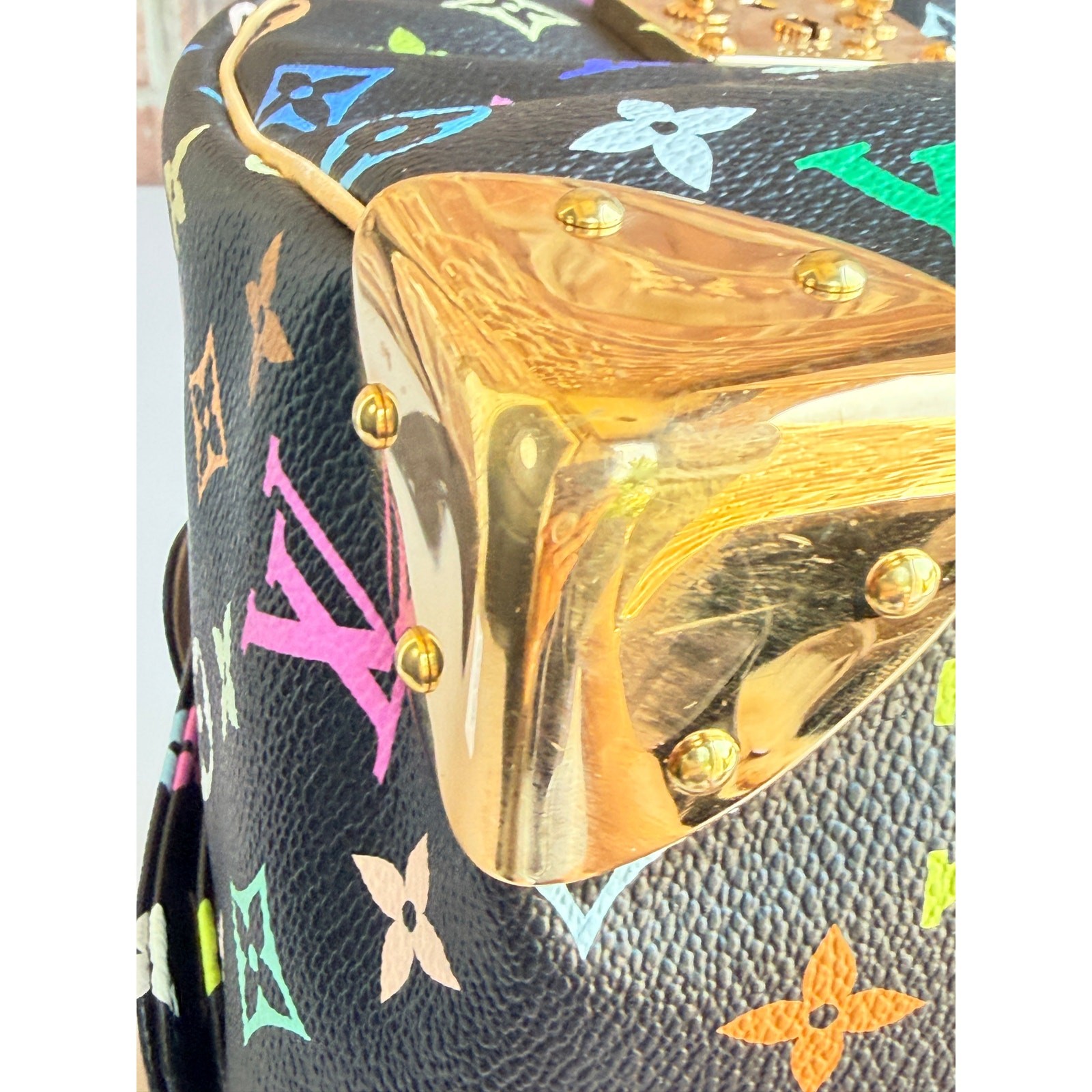 Louis Vuitton Monogram Multicolor Speedy 30 Black 48293