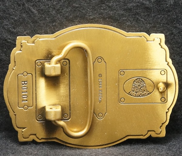 XA01189 *NOS* VINTAGE 1999 *UNITED STATES ARMY* MILITARY MENS BRASS BELT BUCKLE
