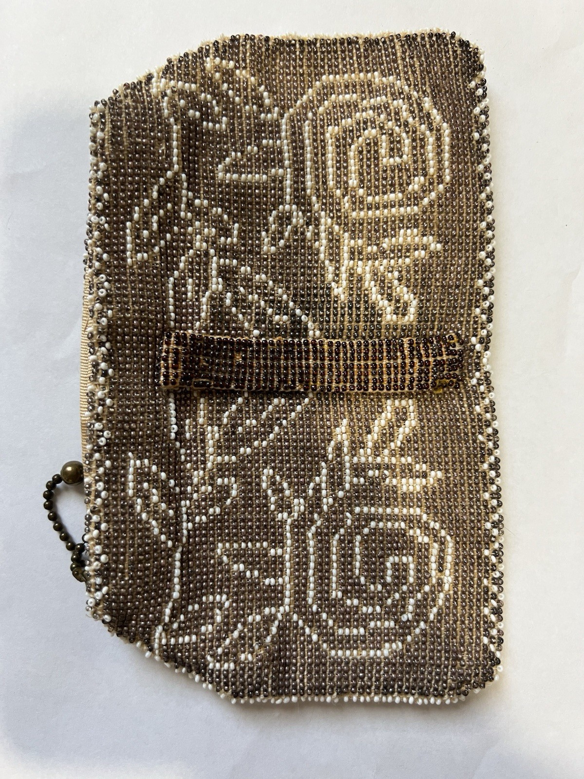 Vintage Art Deco Micro Beaded Clutch Purse made in Czechoslovakia