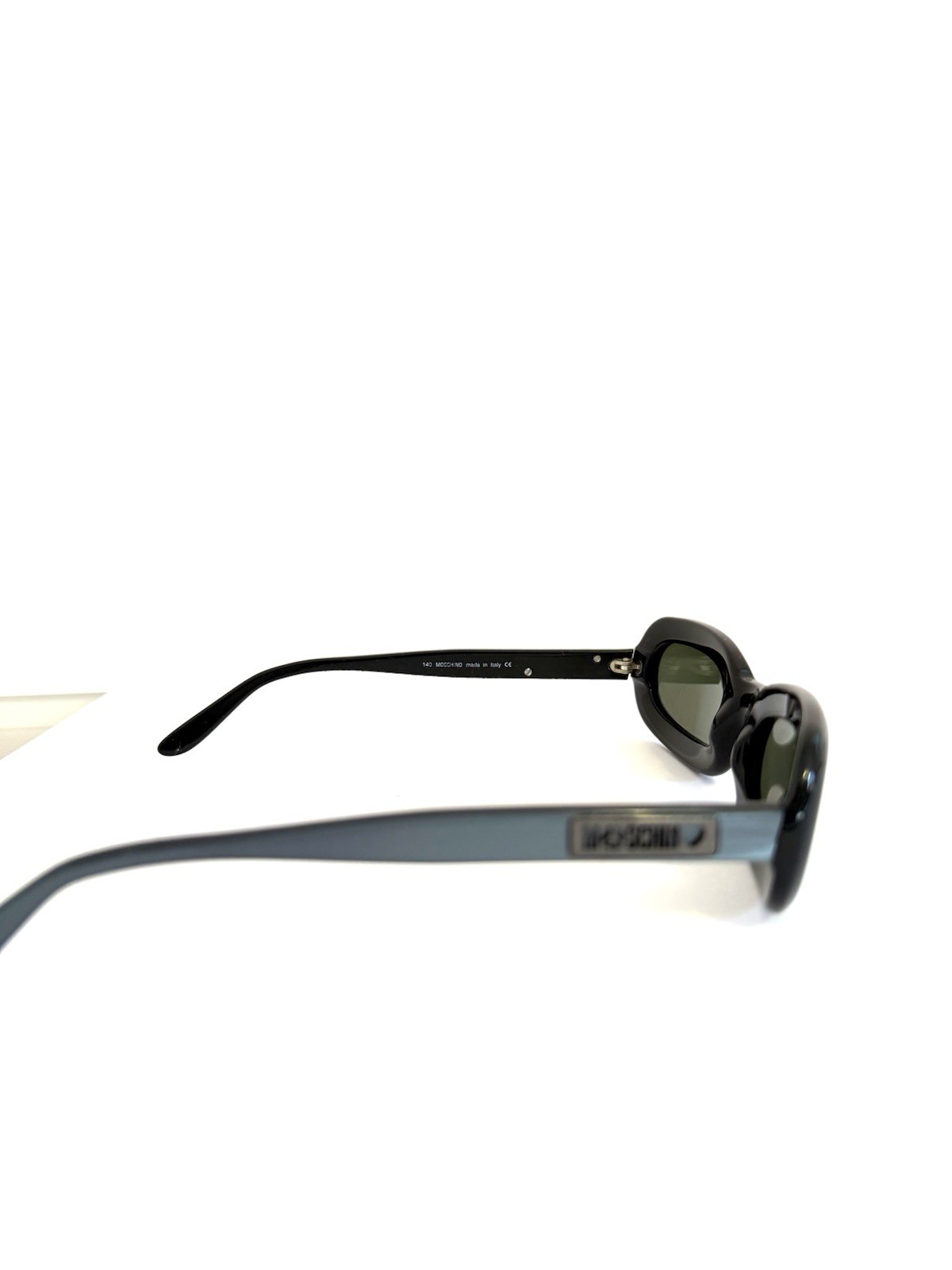 MOSCHINO sunglasses 3515-S 95/31 RARE VINTAGE 90s By persol shiny Blue/black