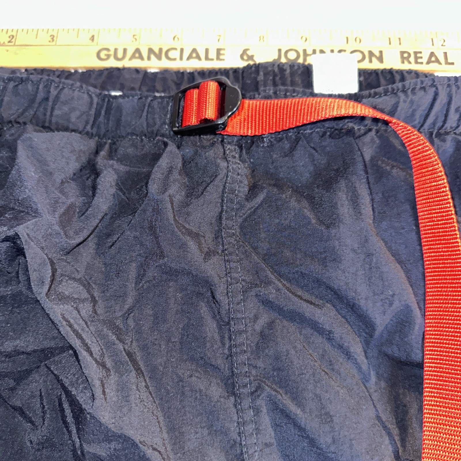 Marlboro Adventure Team Vintage 90s Men’s M Black Red Outdoor Trail Shorts Mesh