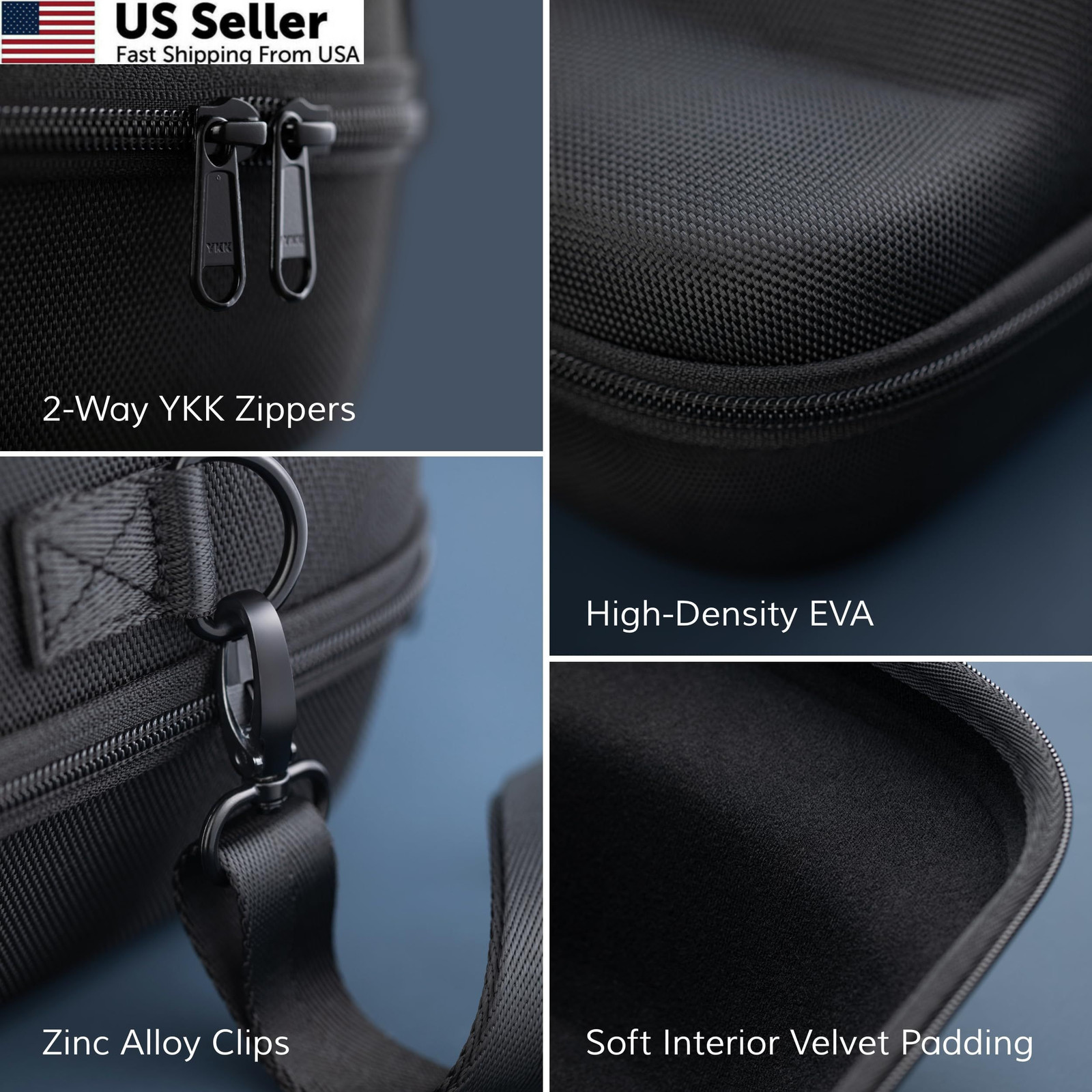 OZUECCR Hard Hat Travel Case – Storage for Baseball Caps with One Size, Black