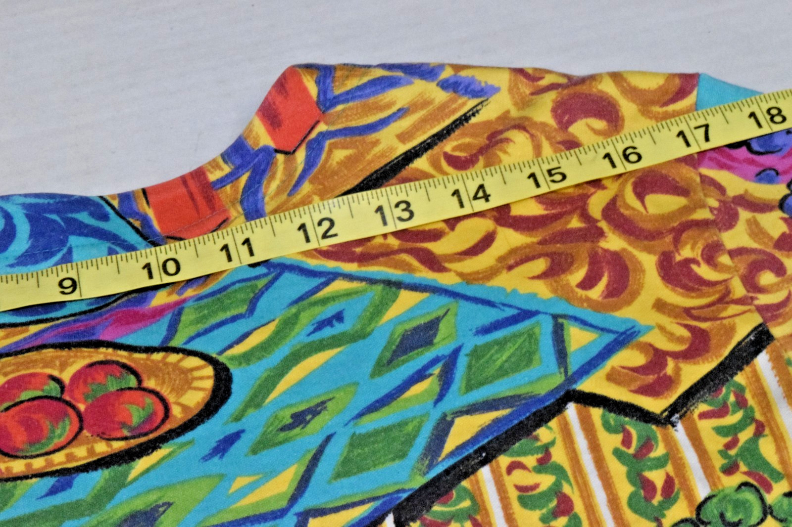 VTG Shirt Units Ltd. Ed. Size M/L 80s Colorful Patchwork Potted Plants Made USA