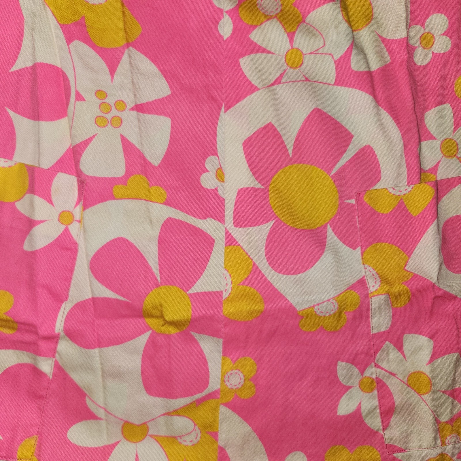 VINTAGE HALE HAWAII GOGO DRESS Aloha Hawaiian MOD PINK FLORAL SLEEVELESS 60s POP