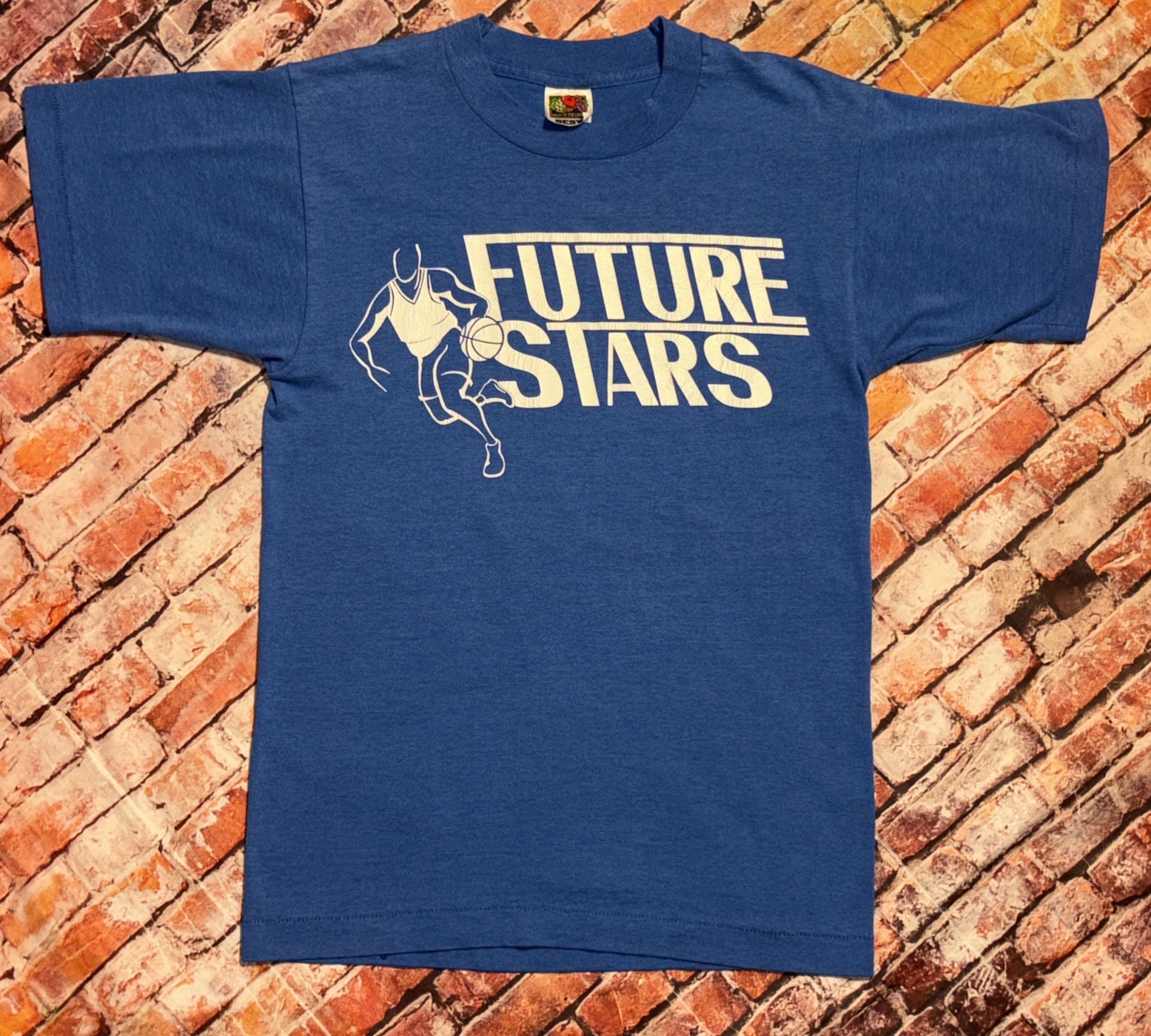 VTG 90s FOTL Future Stars Basketball Single Stitch Graphic T-Shirt Size Small