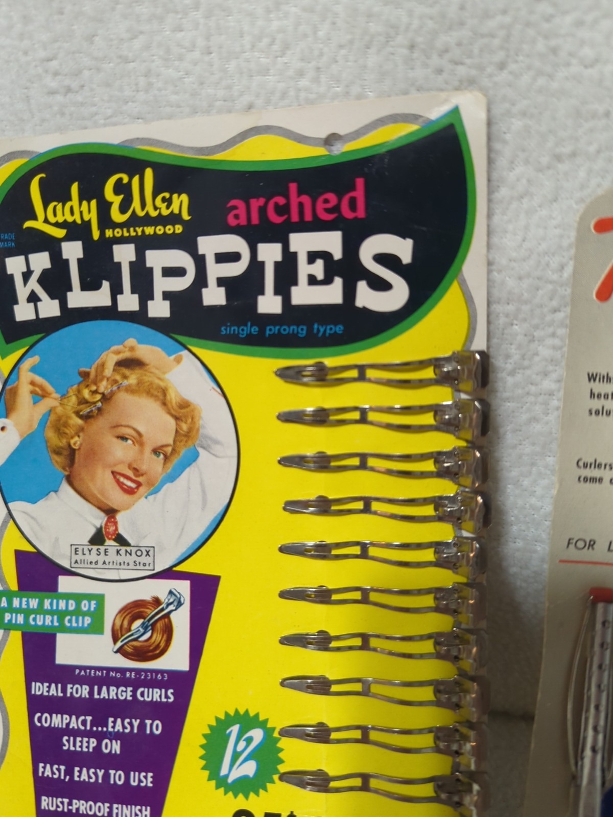 Vintage Lady Ellen Hollywood Arched Klippies Tip Top Curlers Pin Curl Clips…