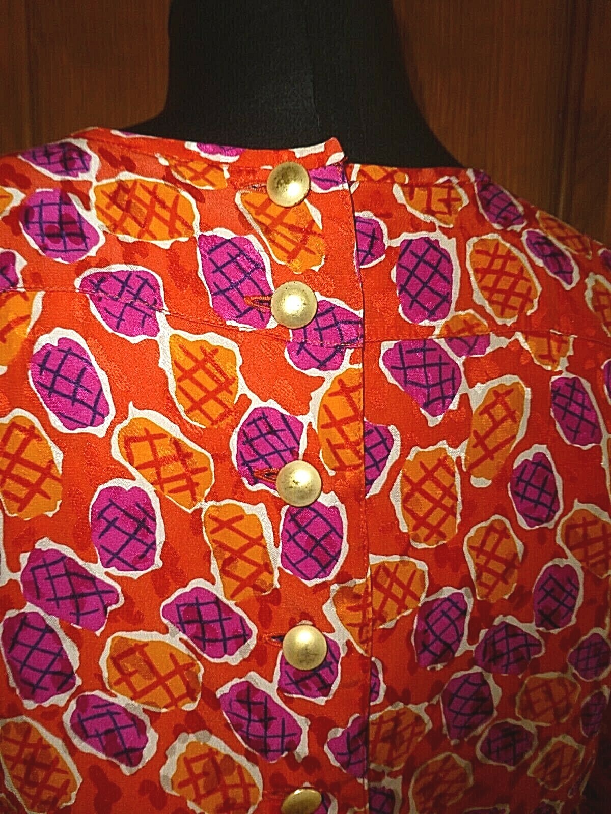 Vtg 80s ESCADA Margaretha Ley SILK Faux Wrap Skirt Pockets Sheath Cocktail DRESS