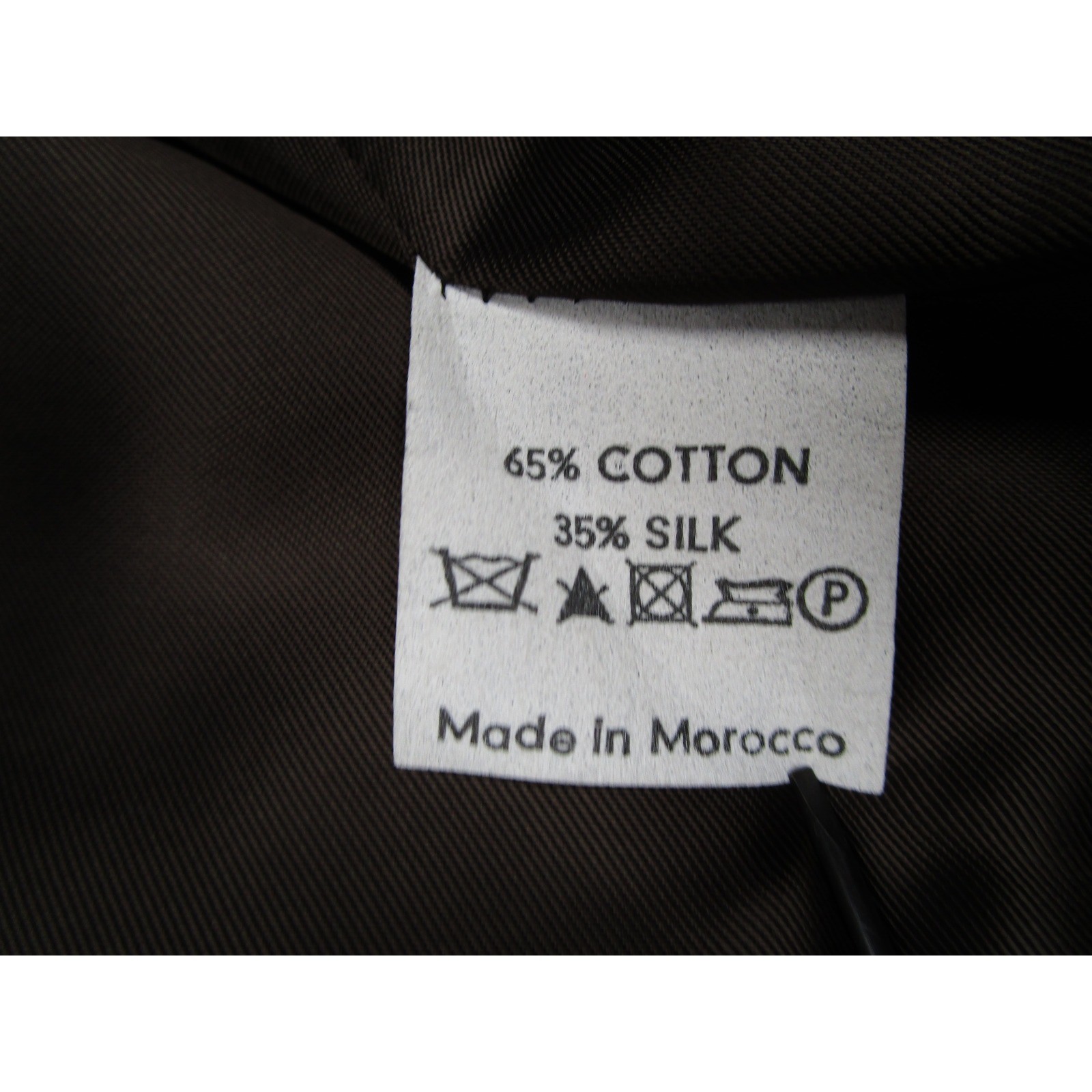 Dries Van Noten Suit Mens 48 IT 38 US Brown Cotton Silk Pinstripe 2 Button