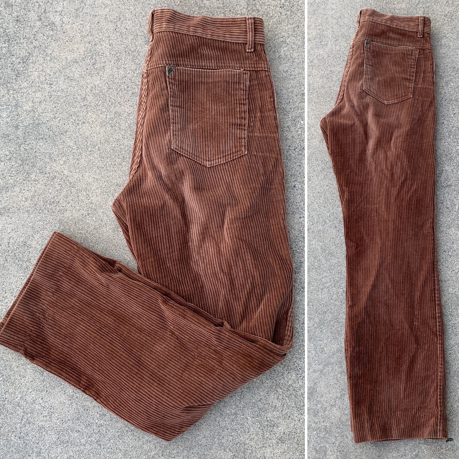 Vintage New Man Corduroy Pants 30/36 Measure 31/29 1/2 A Norma Di Legge Cords