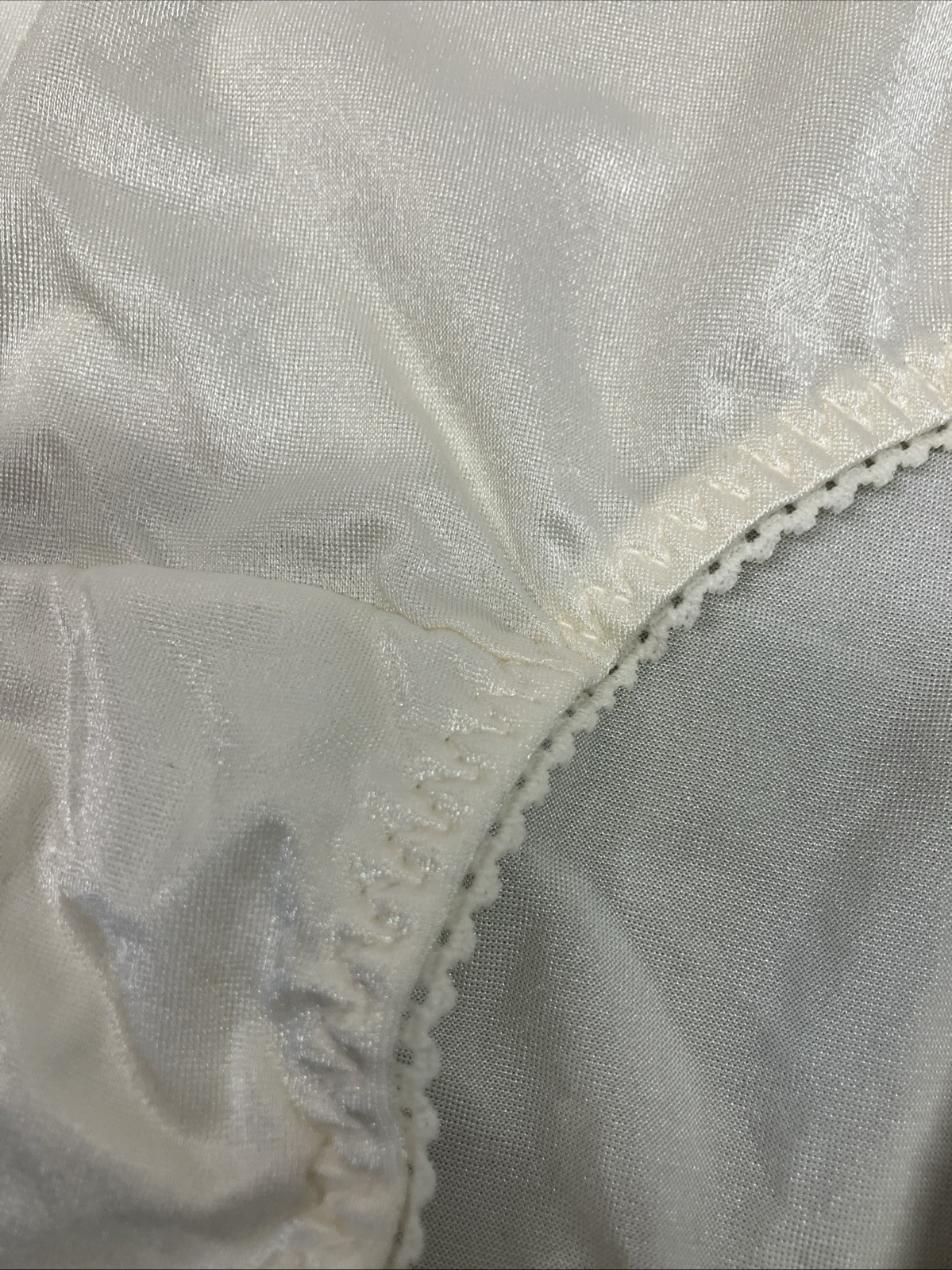 Vintage Vanity Fair Panty Nylon Blend Glow New 3XL Ivory Brief Gusset