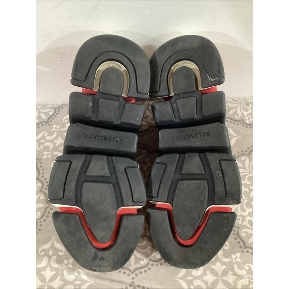 Balenciaga New Recycled Speed 2.0 Low-Top Sneakers in Red/White/Black 40